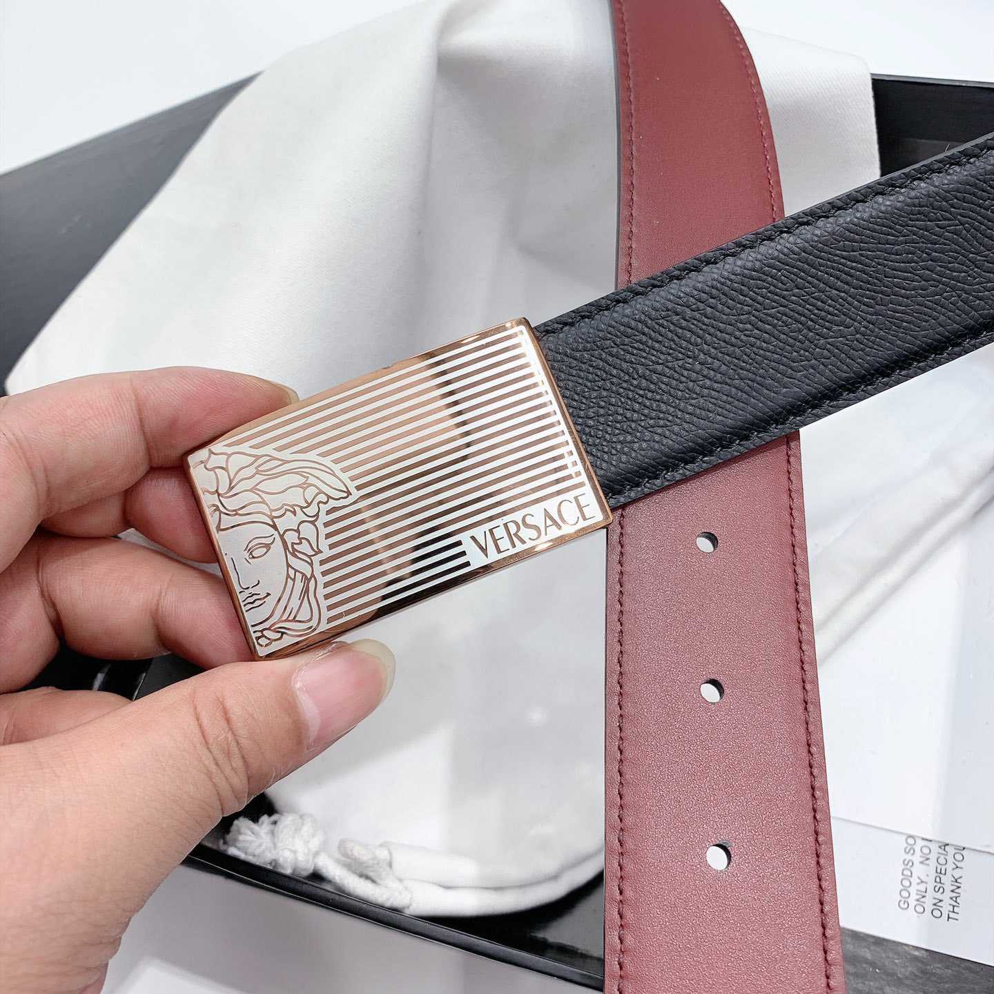 Versace Leather Belt - PerfectKickZ