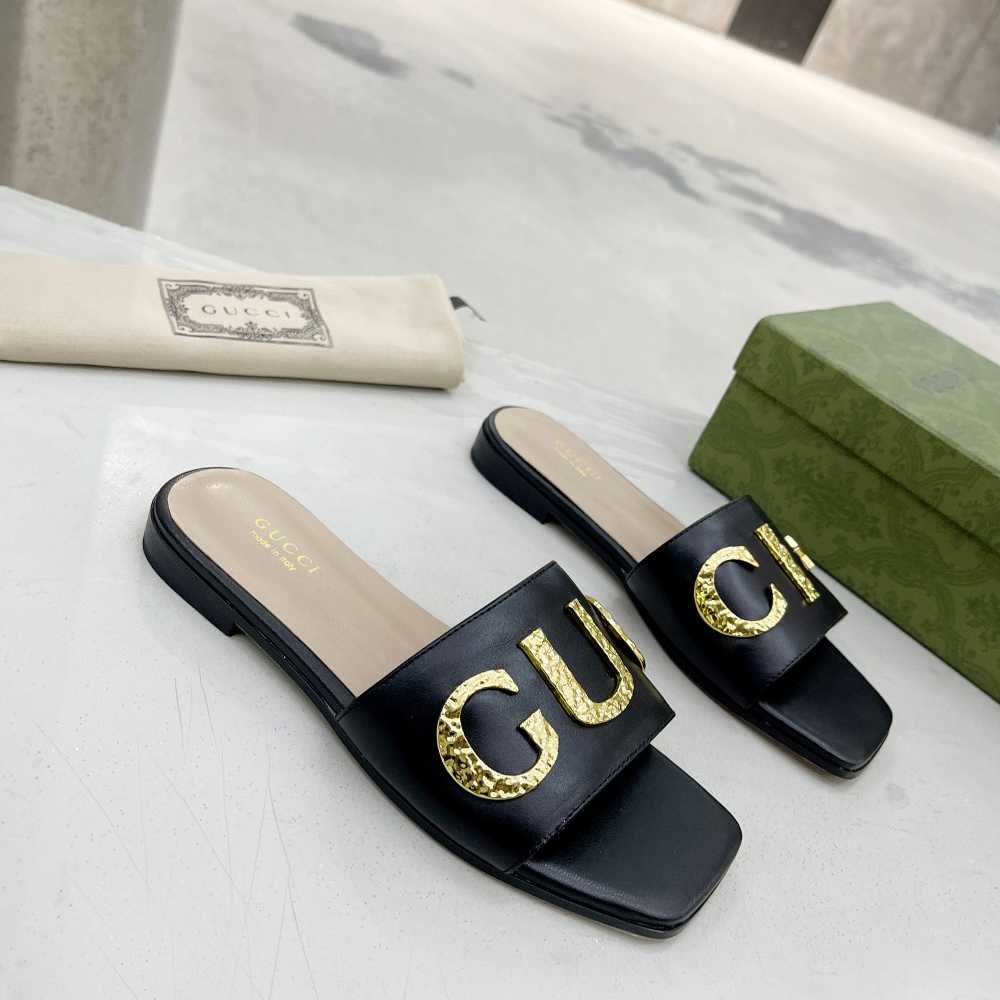 Gucci Women's 'Gucci' Slide Sandal - PerfectKickZ