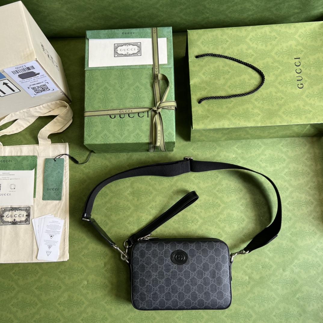 Gucci Shoulder Bag With Interlocking G(24.5-16-4.5cm) - PerfectKickZ