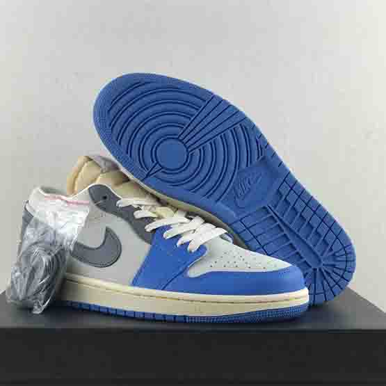 Air Jordan 1 Low “UNC Grey” Sneaker     DZ5376-469 - PerfectKickZ