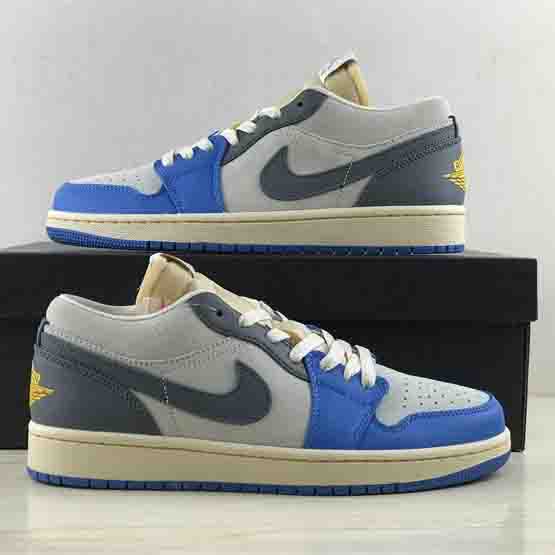 Air Jordan 1 Low “UNC Grey” Sneaker     DZ5376-469 - PerfectKickZ