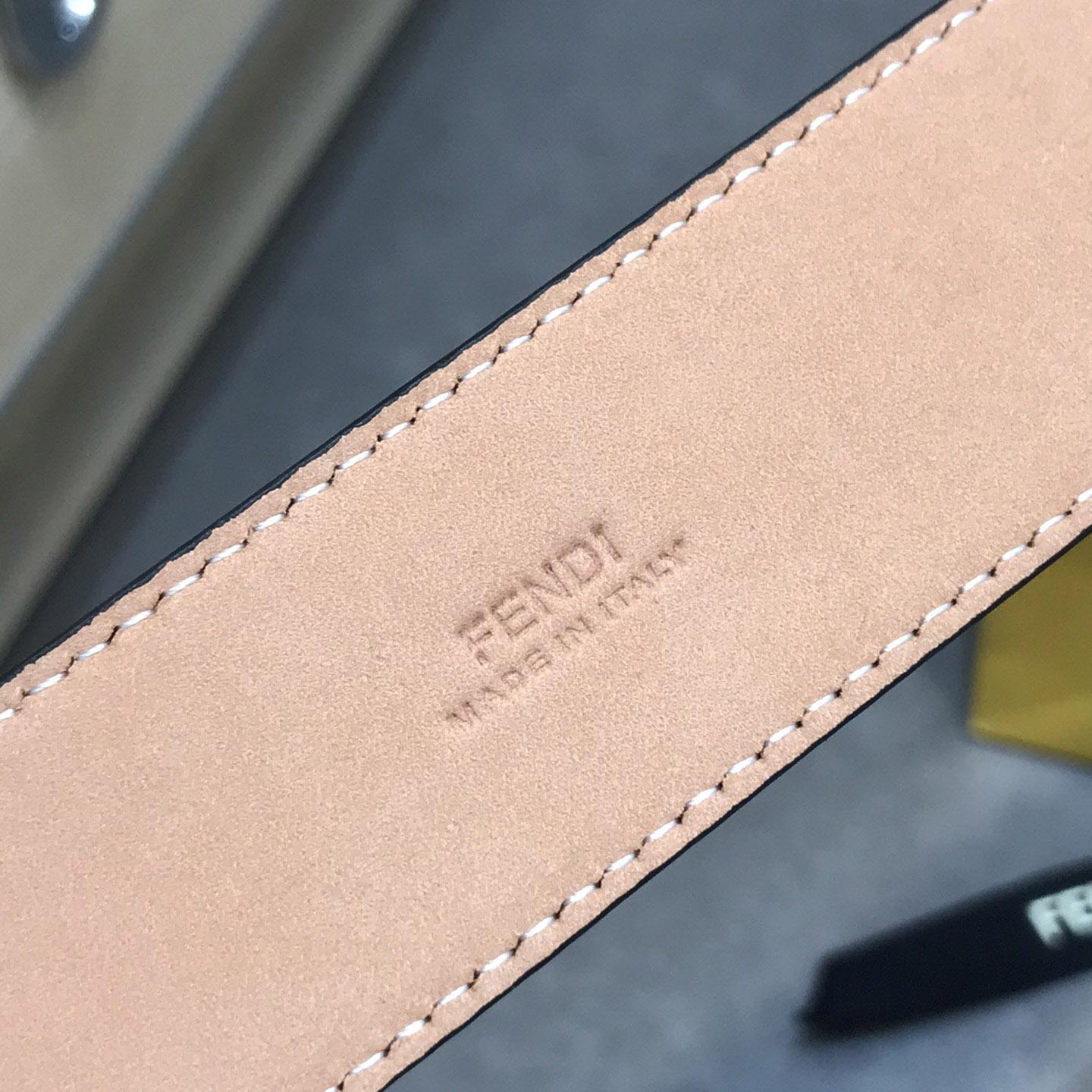 Fendi Brown Leather Belt - PerfectKickZ