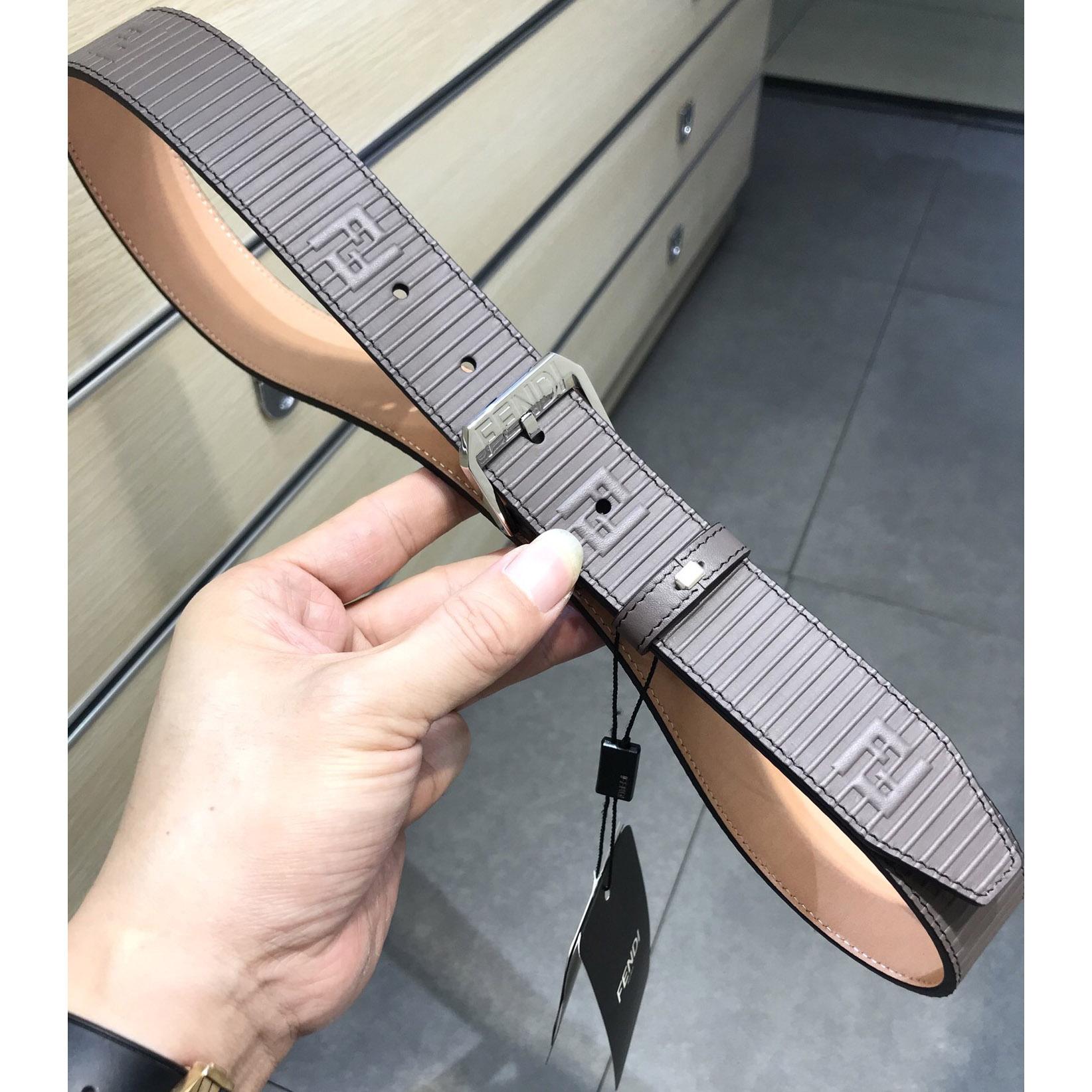 Fendi Brown Leather Belt - PerfectKickZ