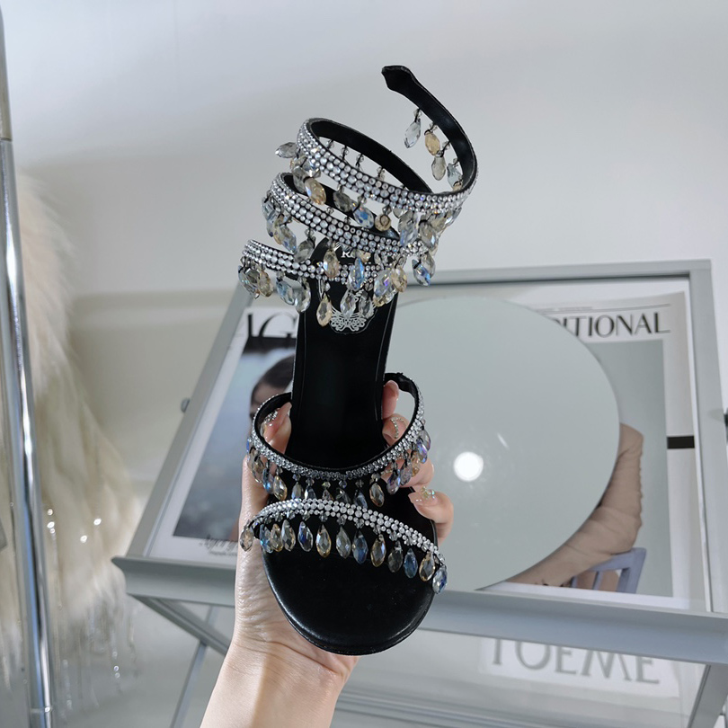 Rene Caovilla Stiletto Heel Sandals - PerfectKickZ