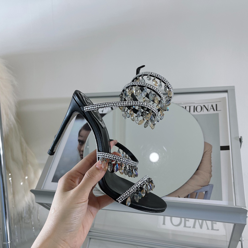 Rene Caovilla Stiletto Heel Sandals - PerfectKickZ