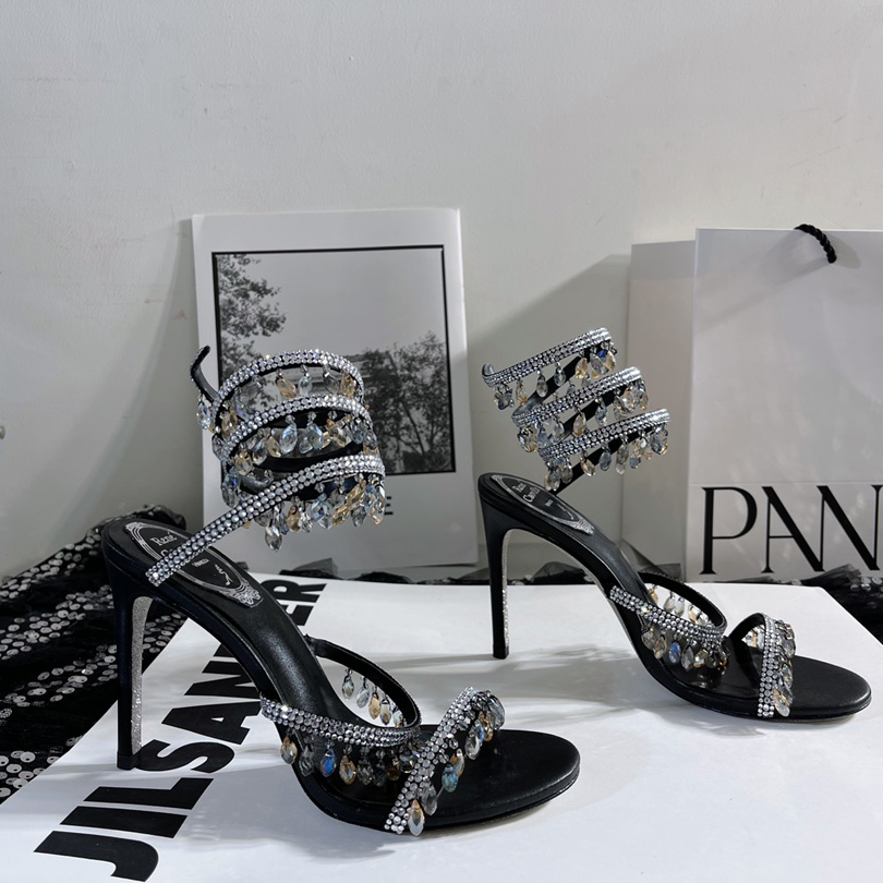 Rene Caovilla Stiletto Heel Sandals - PerfectKickZ
