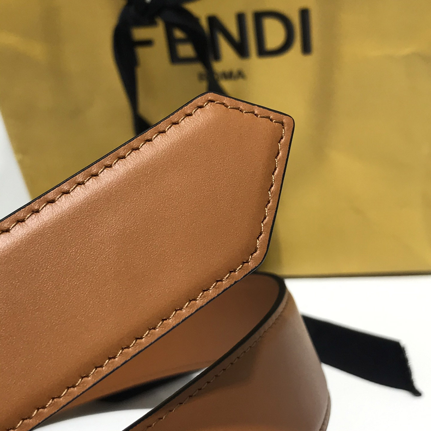 Fendi Brown Leather Belt - PerfectKickZ