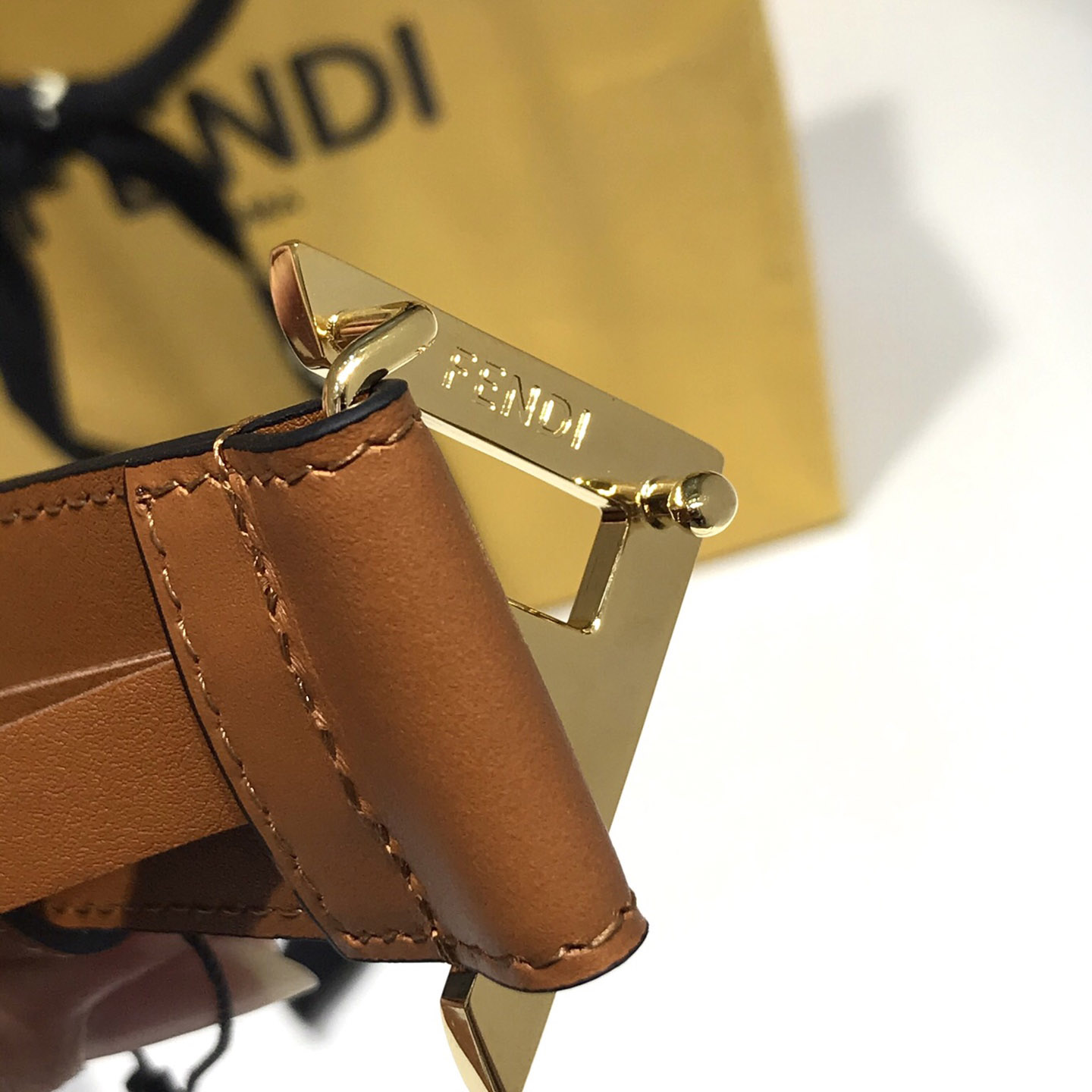 Fendi Brown Leather Belt - PerfectKickZ
