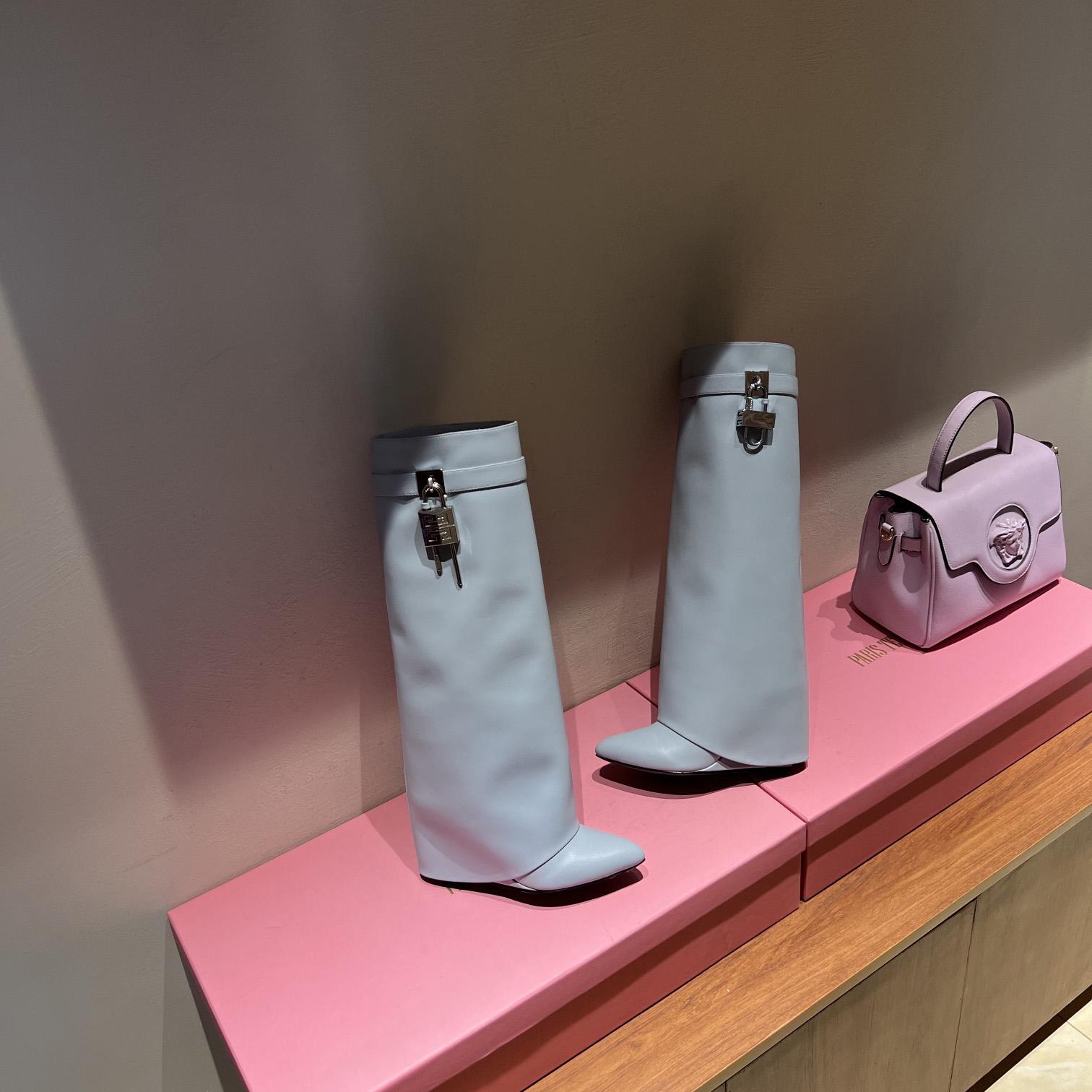 Givenchy Shark Lock Boots In Leather  - PerfectKickZ