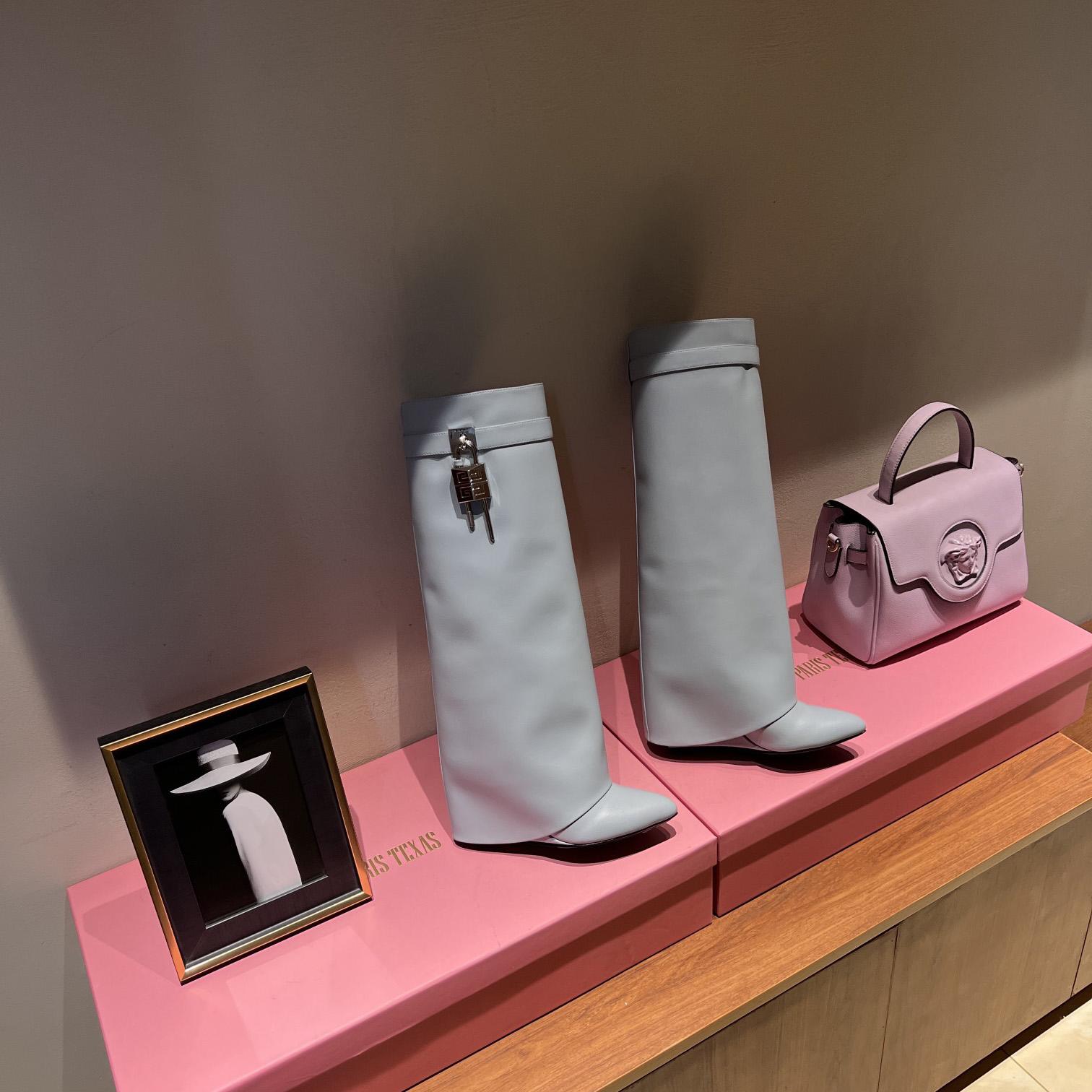 Givenchy Shark Lock Boots In Leather  - PerfectKickZ