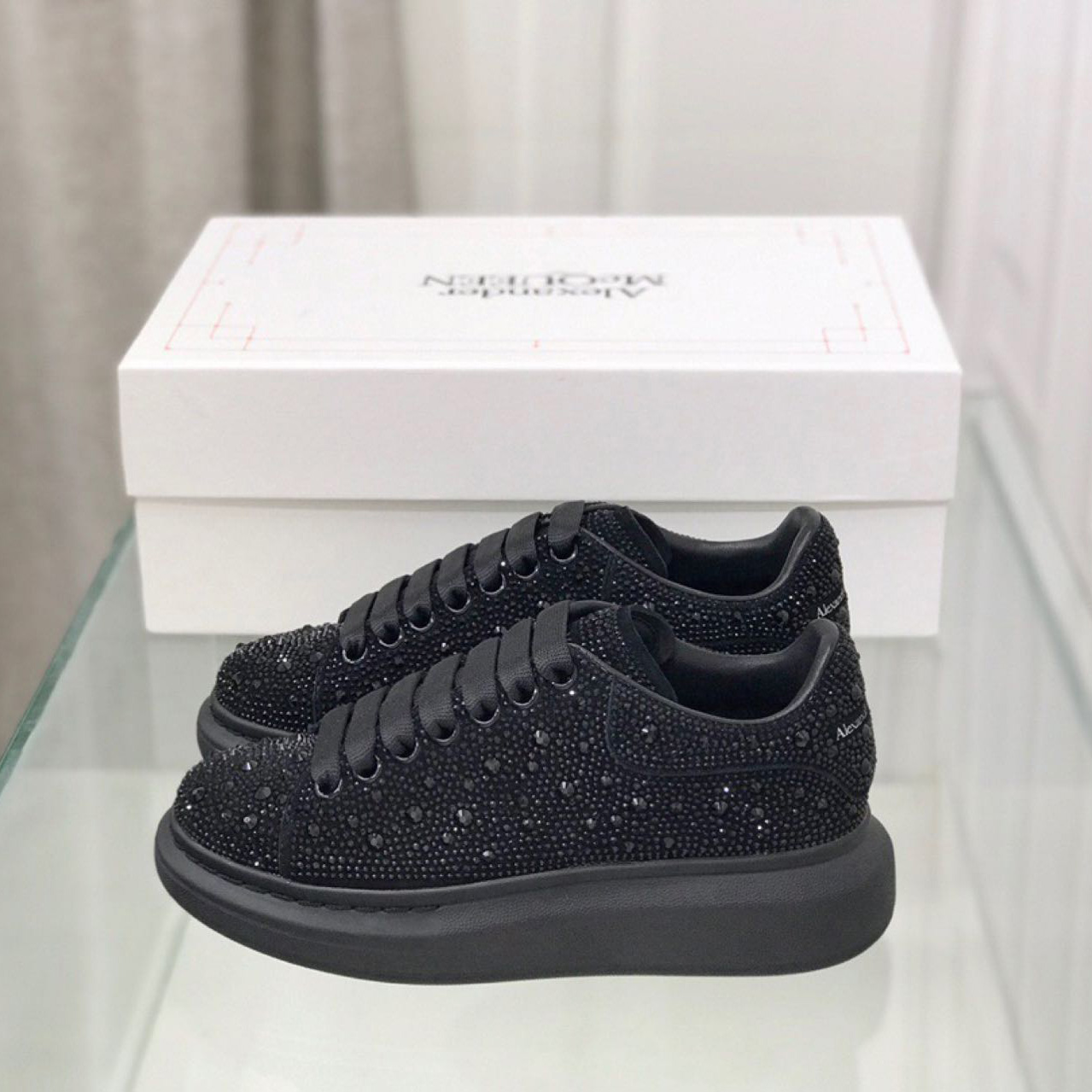 Alexander Mqueen Glitter Oversized Sneakers - PerfectKickZ