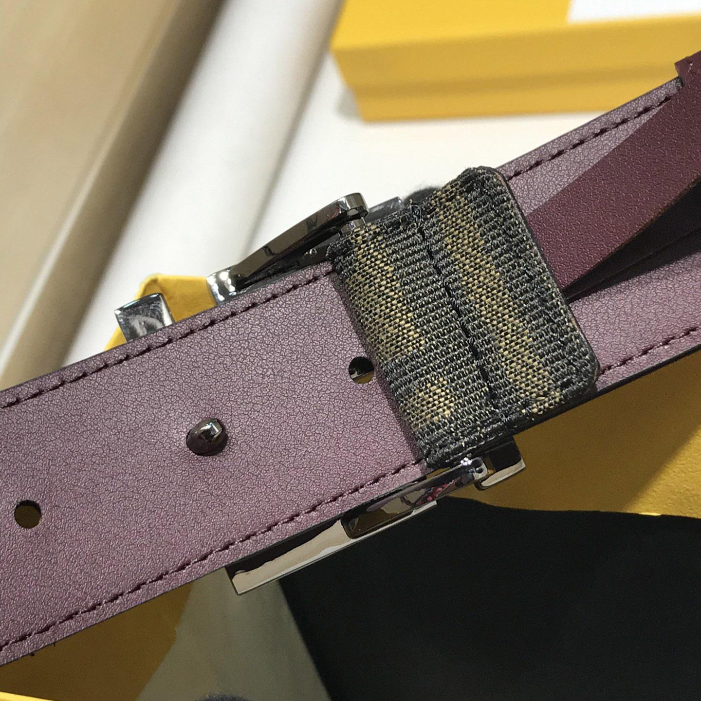 Fendi Brown Fabric Belt - PerfectKickZ
