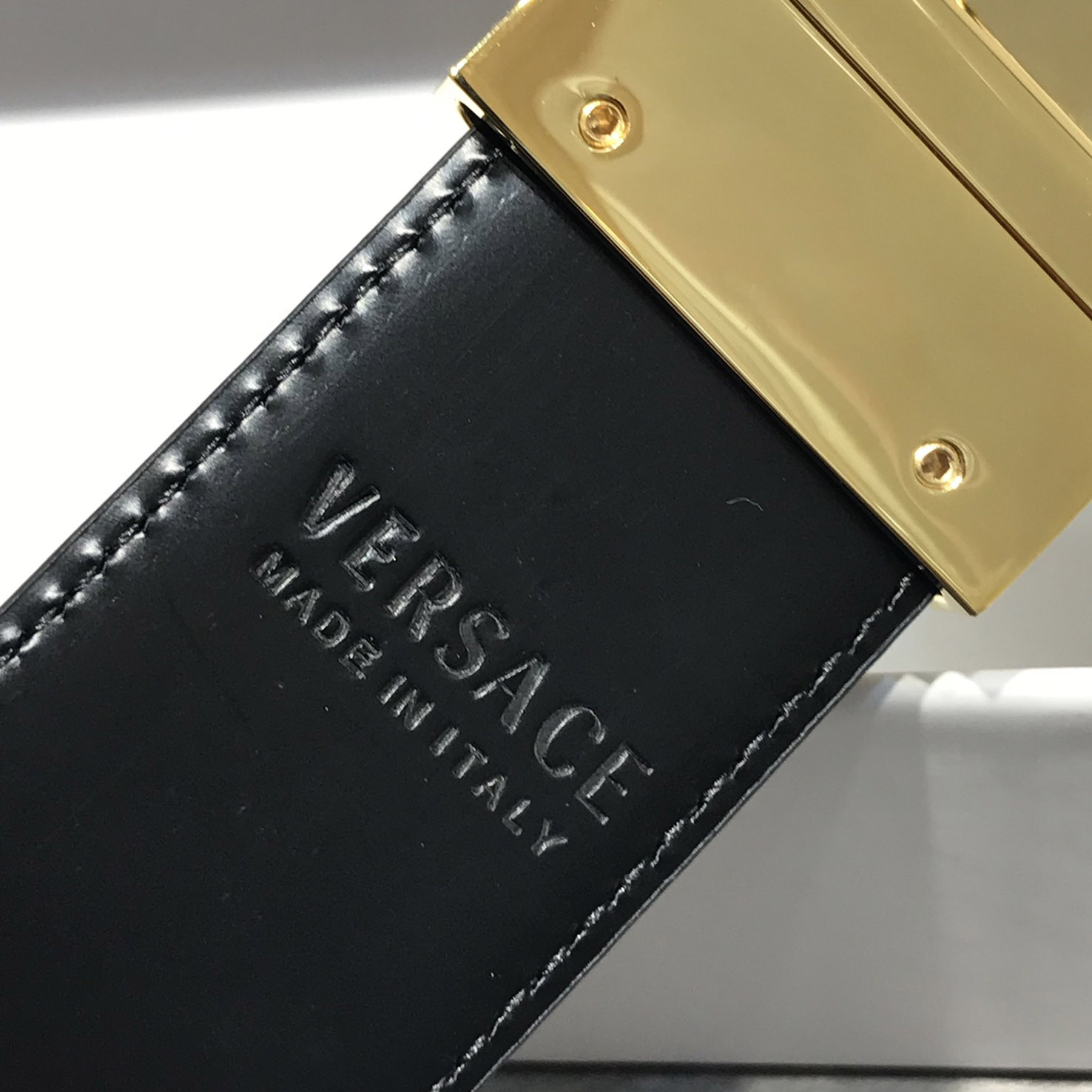 Versace Barocco Reversible Leather Belt  - PerfectKickZ