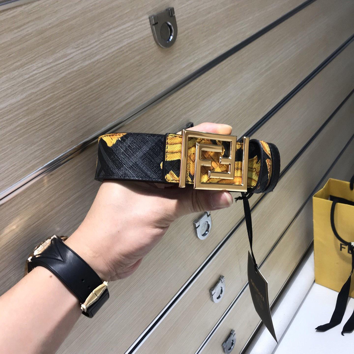 Versace Fendace Reversible Belt - PerfectKickZ