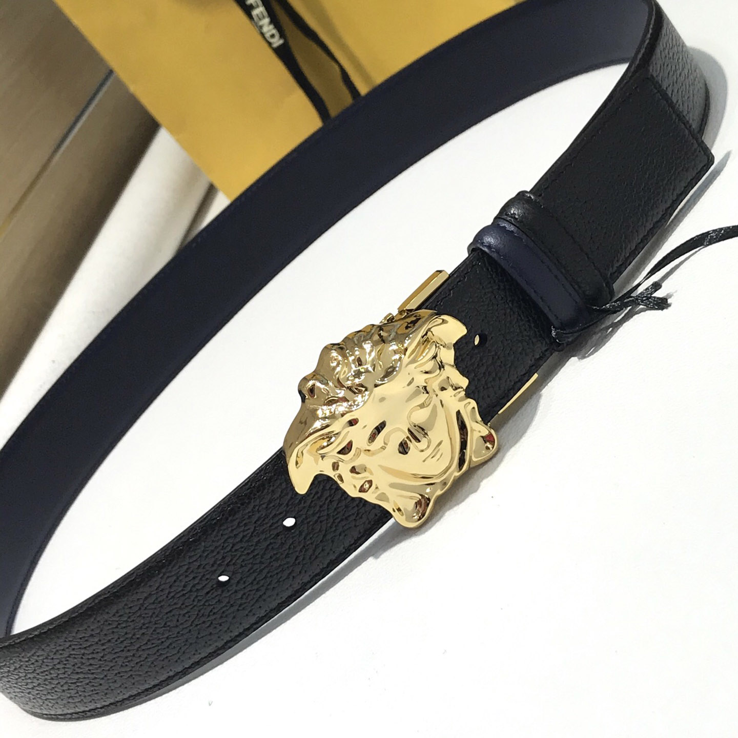 Versace Reversible Leather Belt  - PerfectKickZ