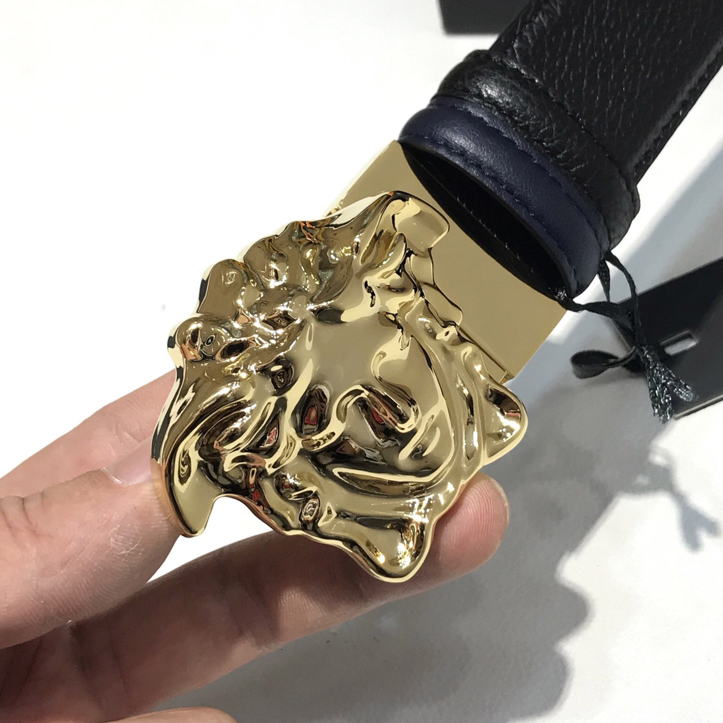 Versace Reversible Leather Belt  - PerfectKickZ