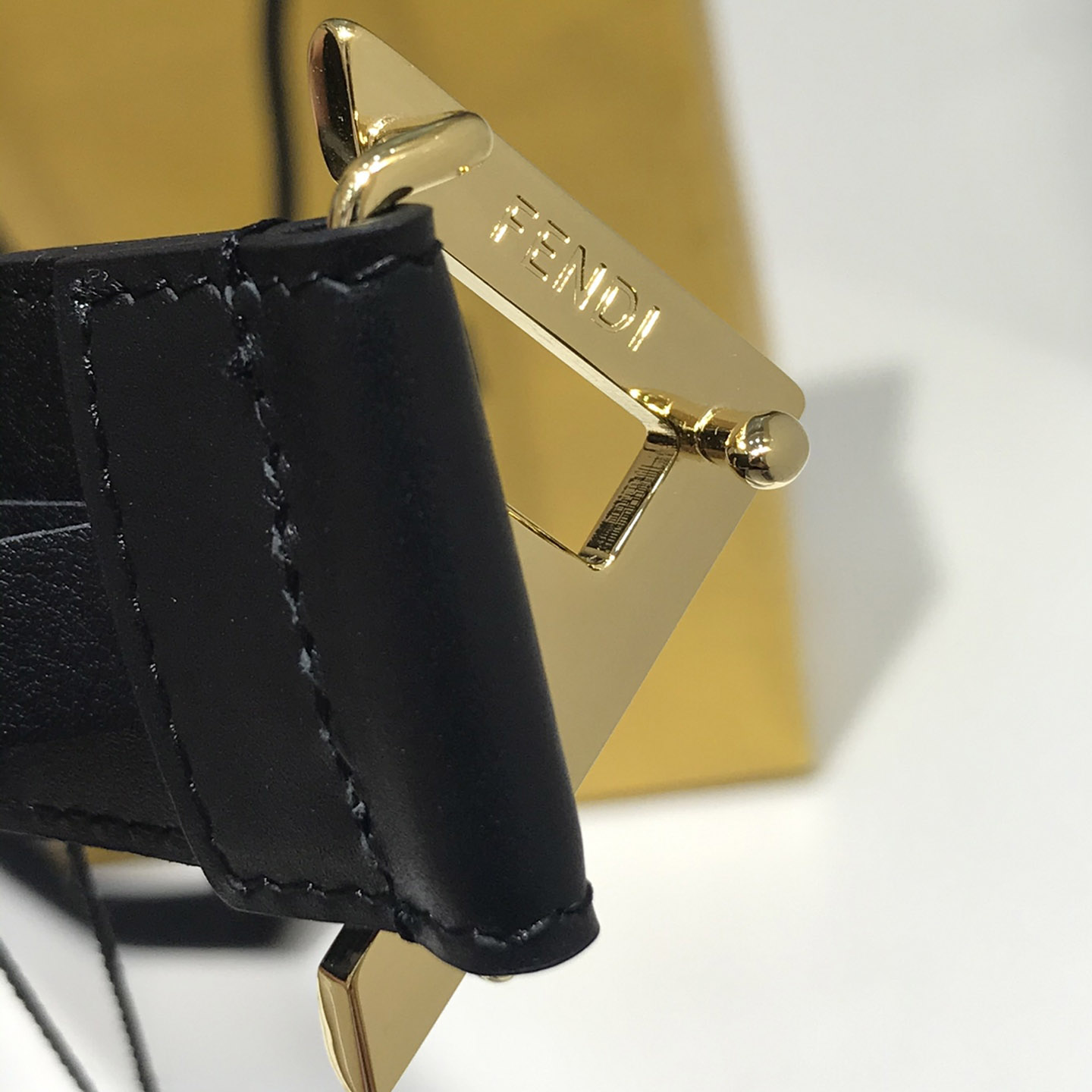 Fendi Black Leather Belt - PerfectKickZ
