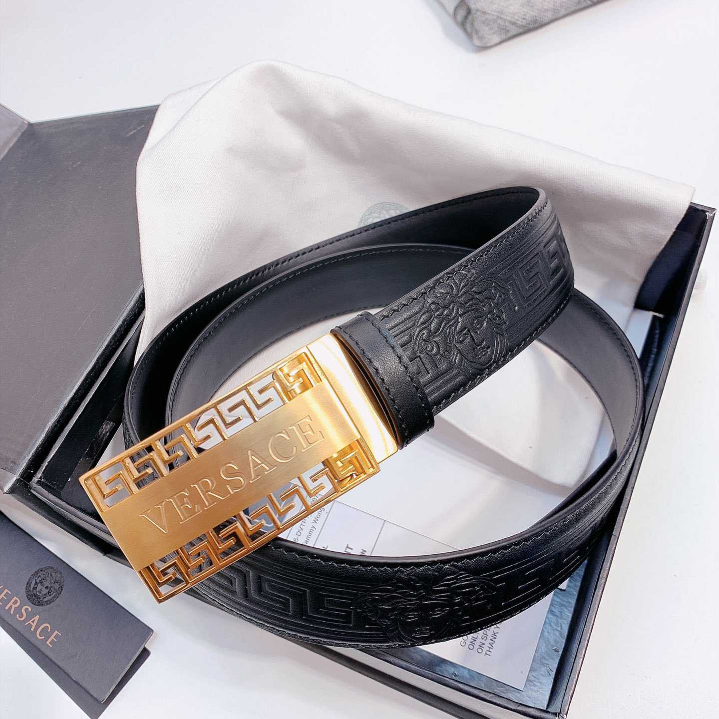 Versace Leather Belt - PerfectKickZ