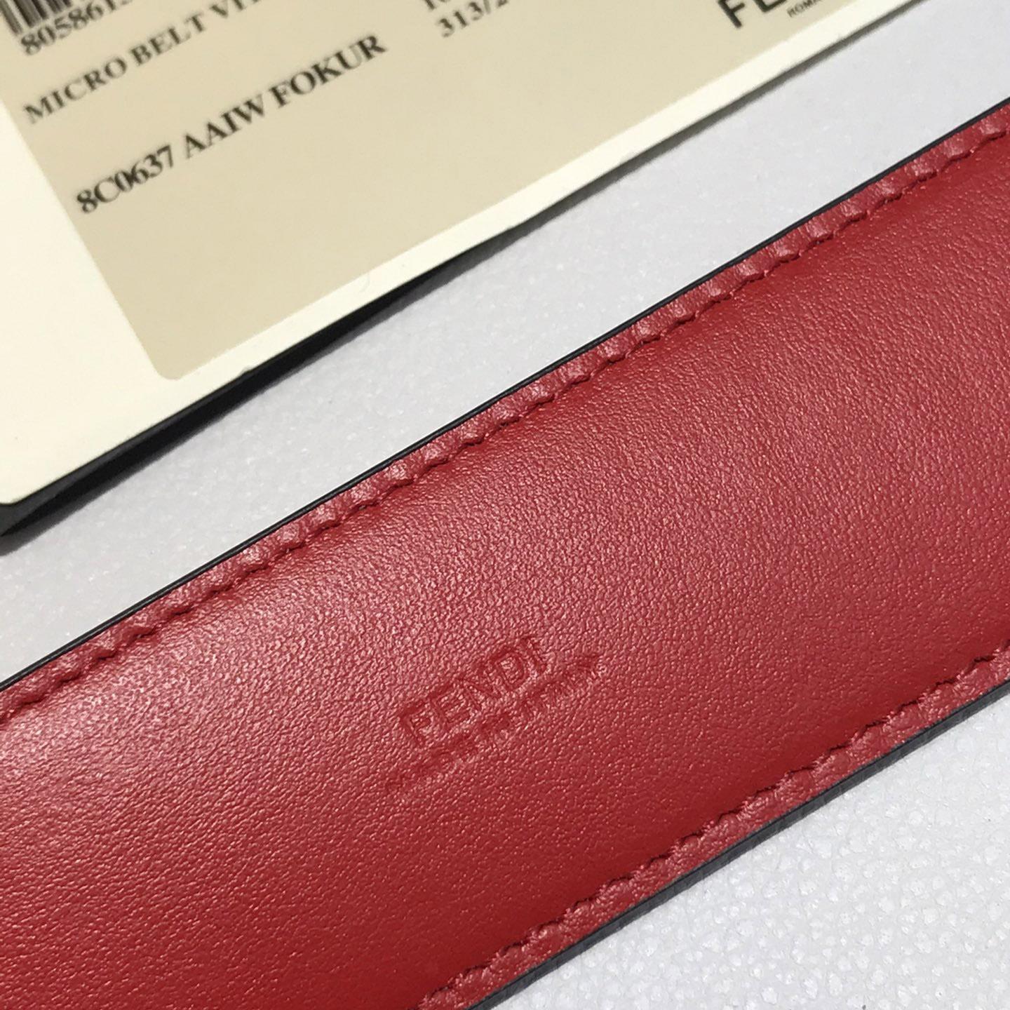 Fendi Reversible Leather Belt - PerfectKickZ