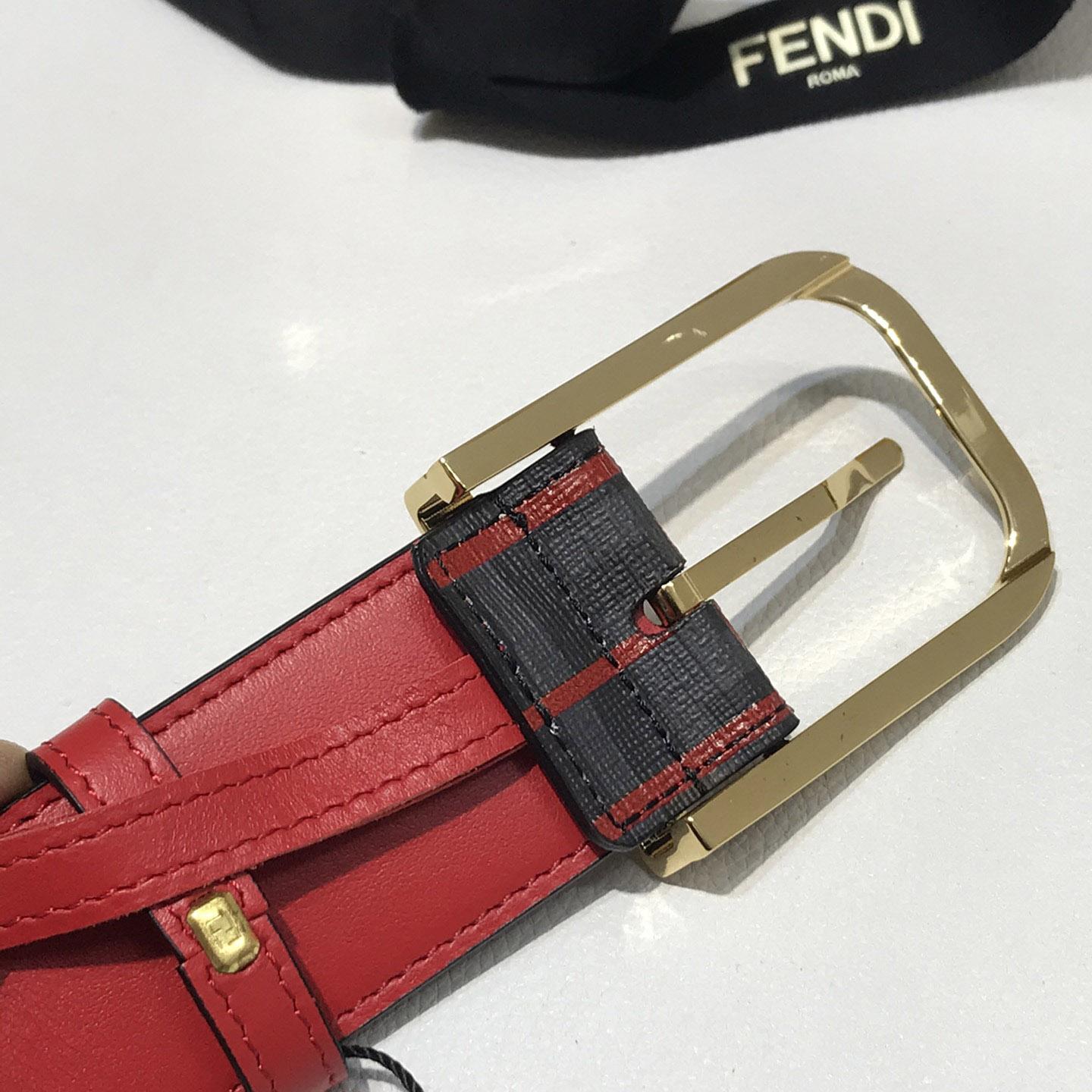 Fendi Reversible Leather Belt - PerfectKickZ