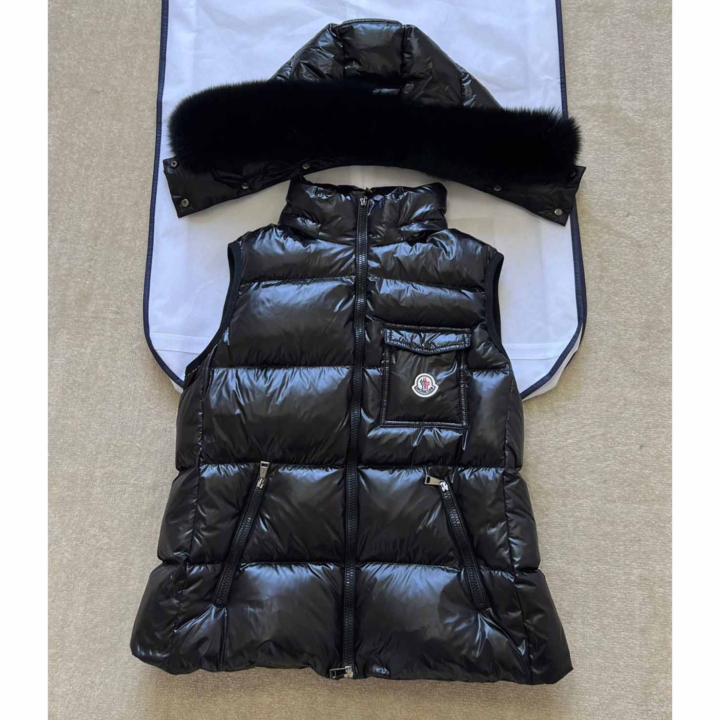 Moncler Bairon Faux-Fur-Trim Vest - PerfectKickZ