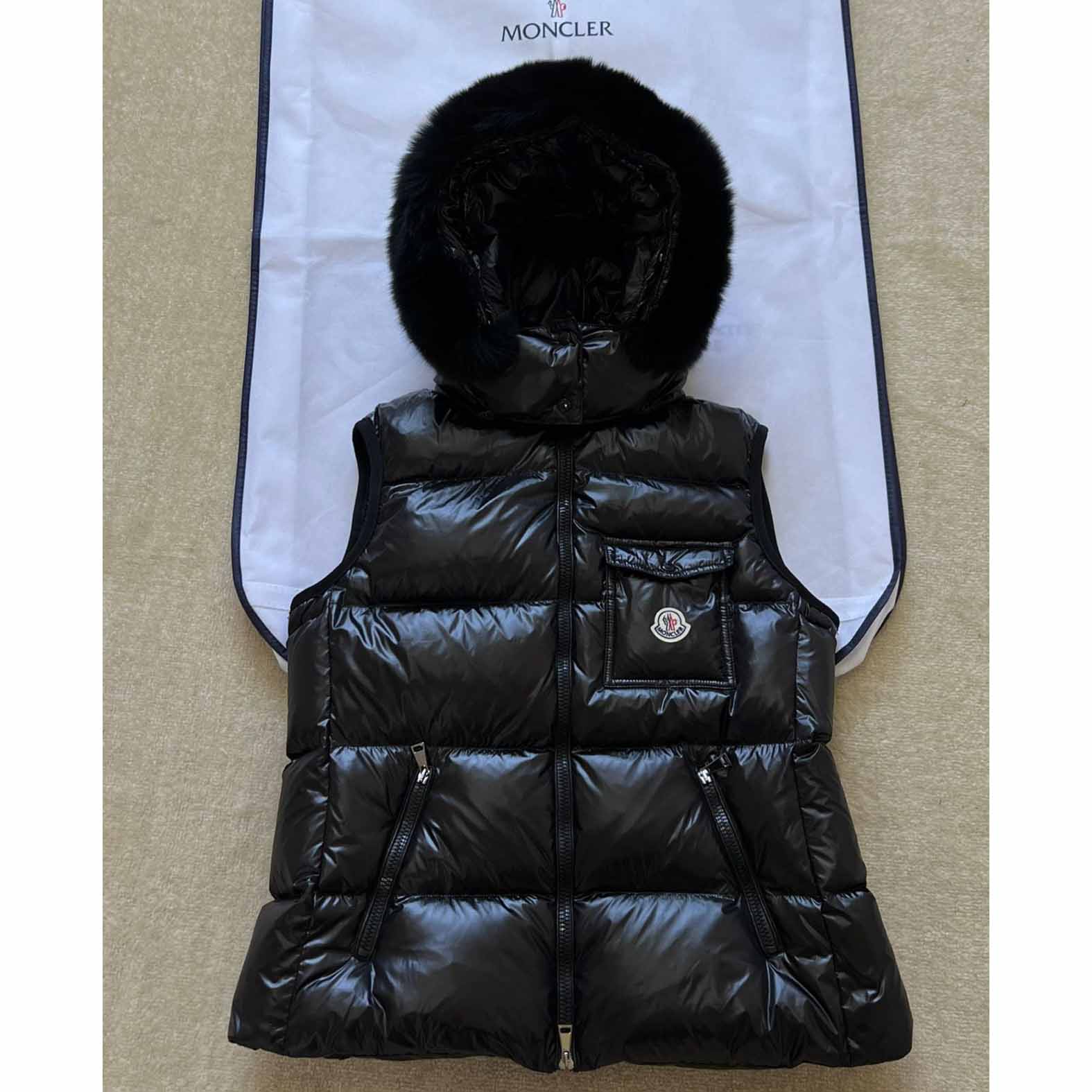 Moncler Bairon Faux-Fur-Trim Vest - PerfectKickZ