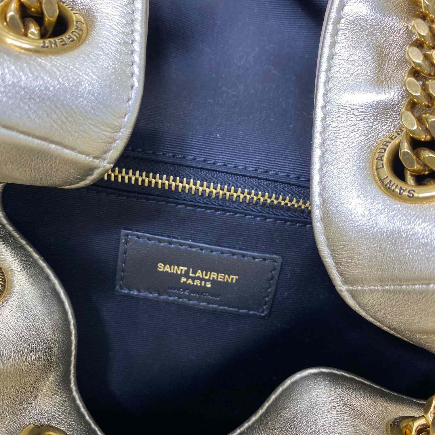 Saint Laurent Joe Drawstring Quilted Backpack(22-29-15cm) - PerfectKickZ
