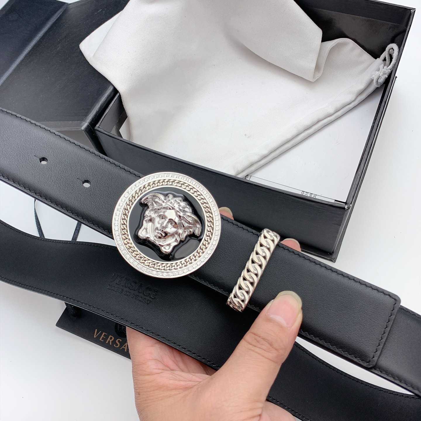 Versace Medusa Biggie Belt - PerfectKickZ