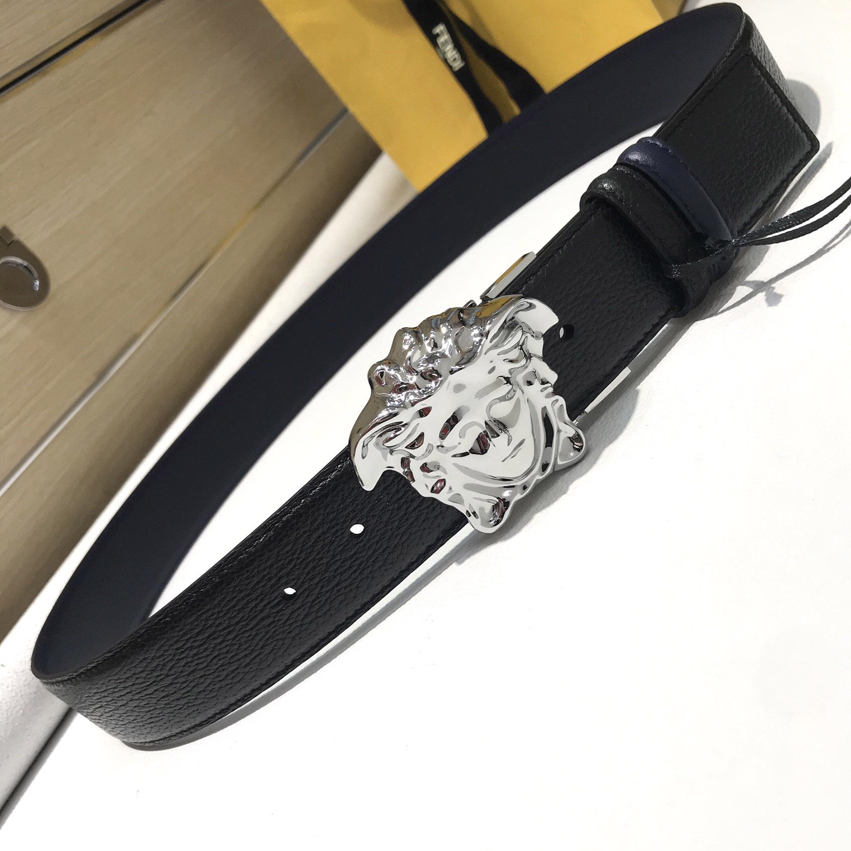 Versace Reversible Leather Belt  - PerfectKickZ