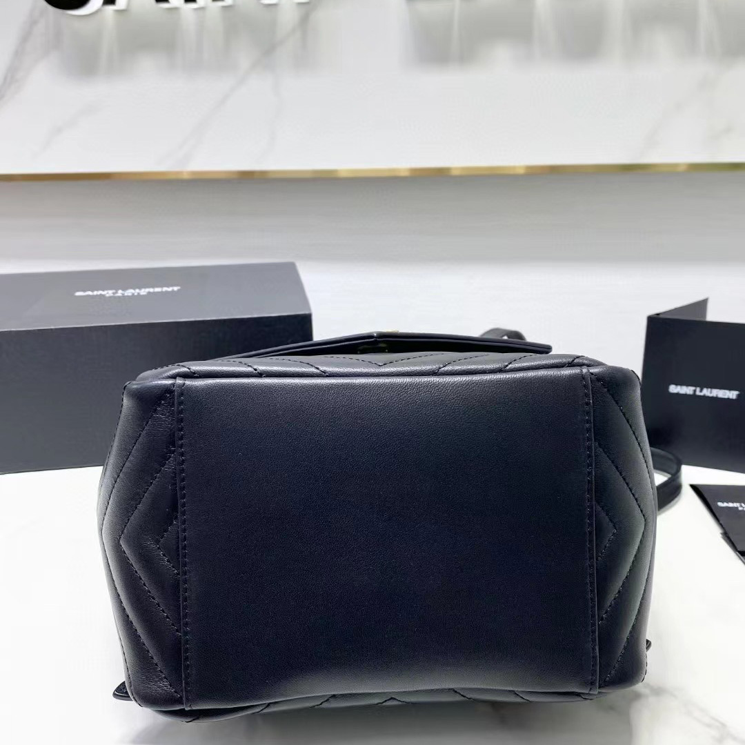 Saint Laurent Joe Drawstring Quilted Backpack(22-29-15cm) - PerfectKickZ