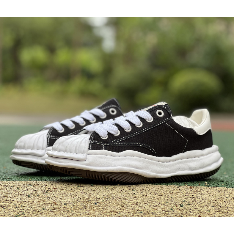 Maison Mihara Yasuhiro Original Sole Toe Cap Lowcut Canvas Sneaker - PerfectKickZ