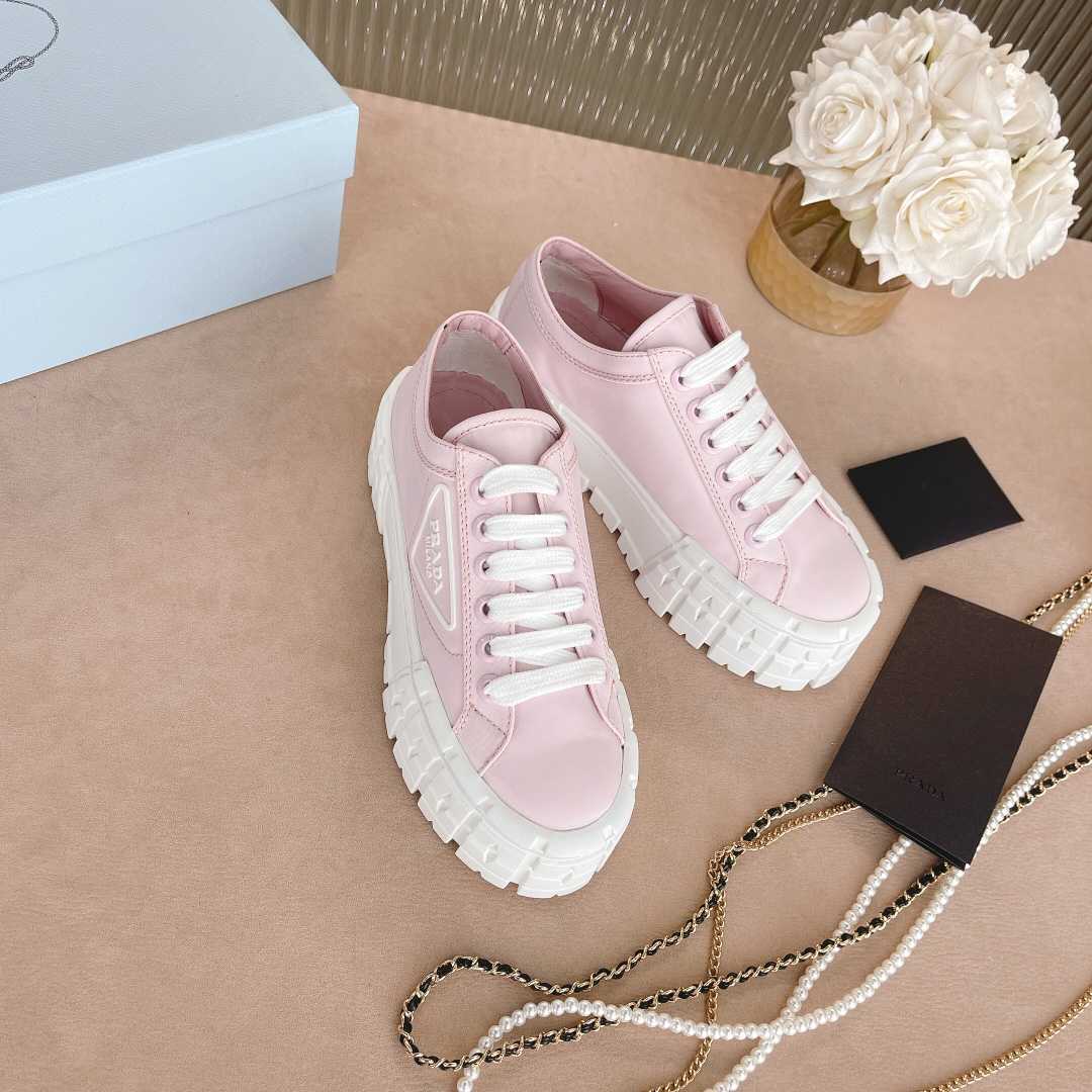 Prada Double Wheel Nylon Gabardine Sneakers - PerfectKickZ