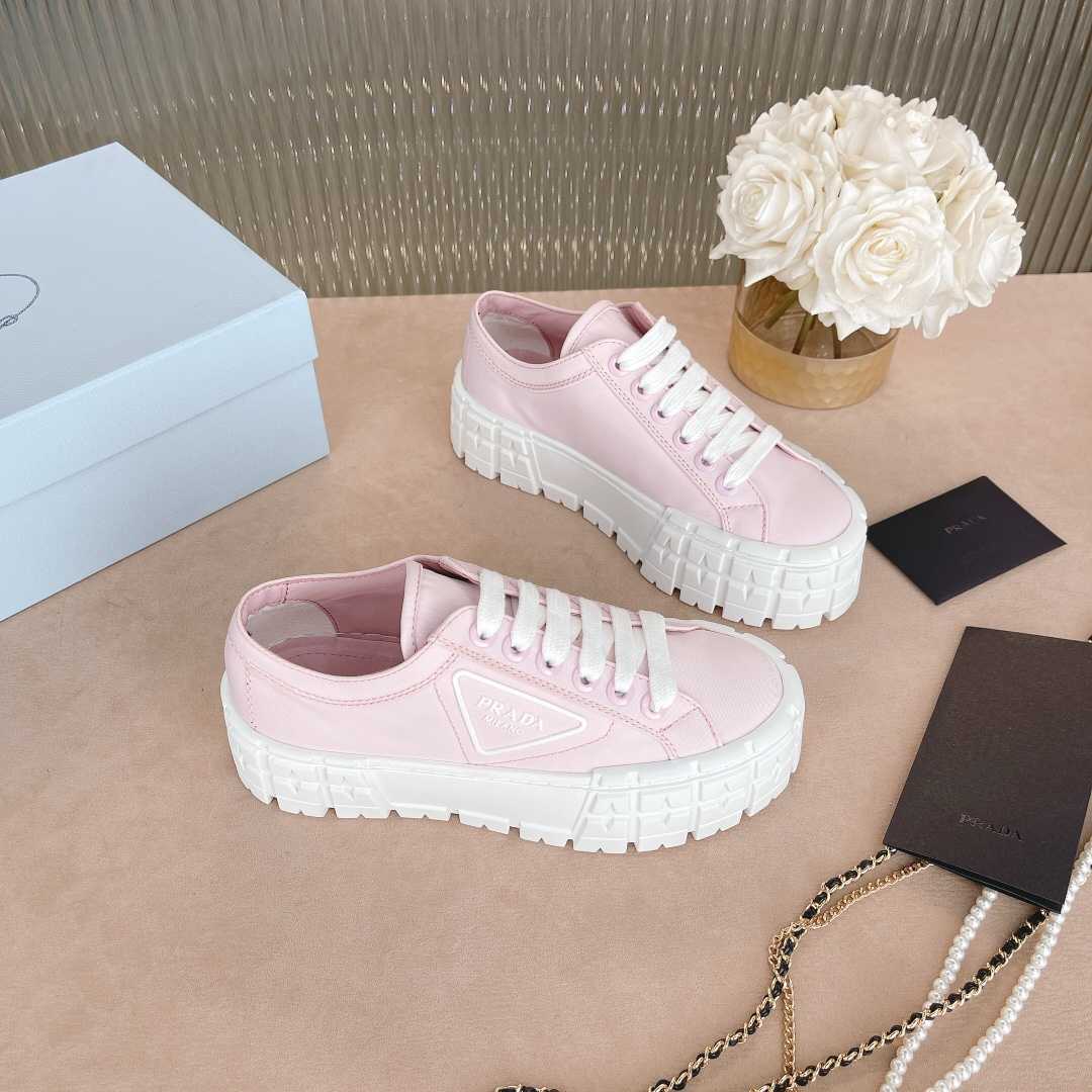 Prada Double Wheel Nylon Gabardine Sneakers - PerfectKickZ