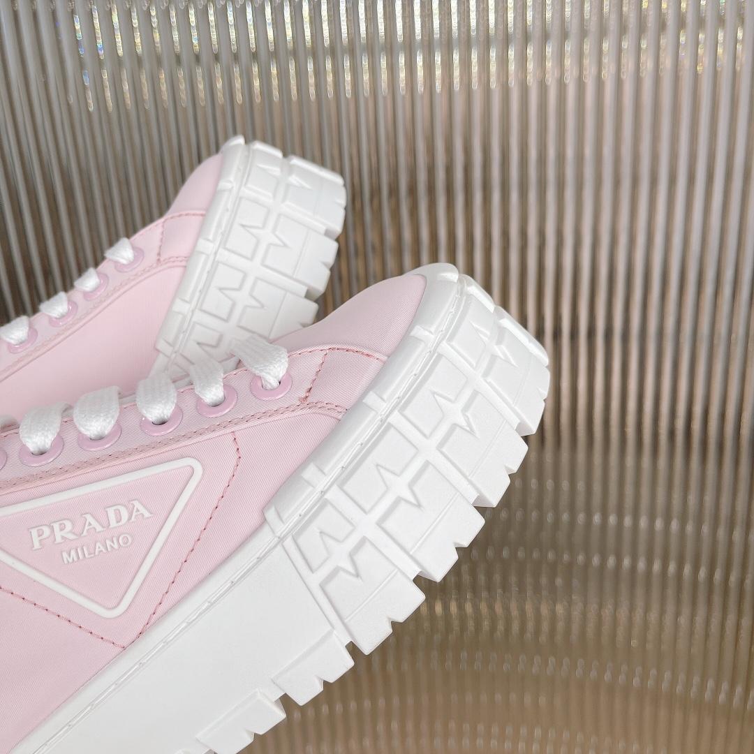 Prada Double Wheel Nylon Gabardine Sneakers - PerfectKickZ
