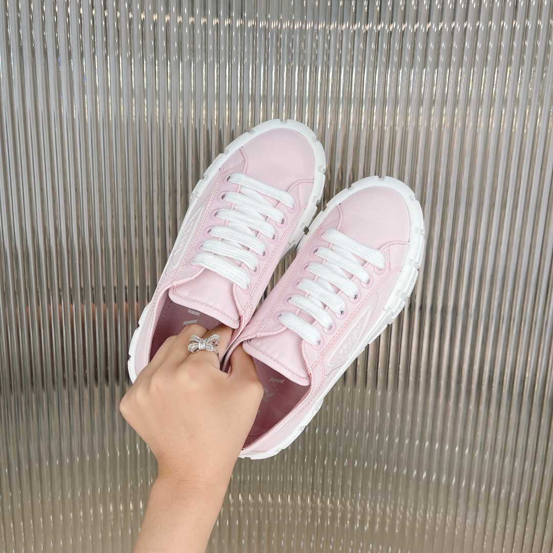 Prada Double Wheel Nylon Gabardine Sneakers - PerfectKickZ