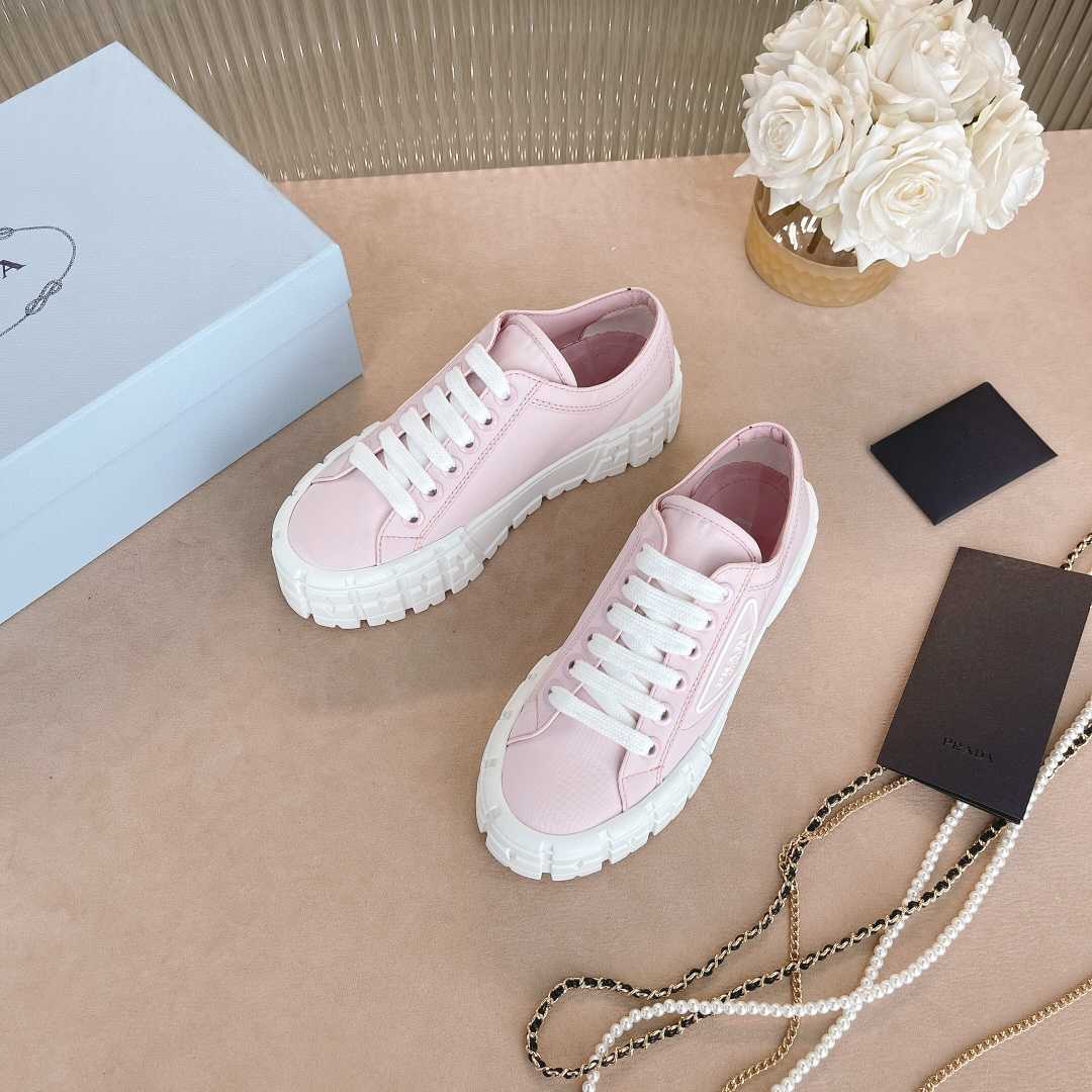 Prada Double Wheel Nylon Gabardine Sneakers - PerfectKickZ