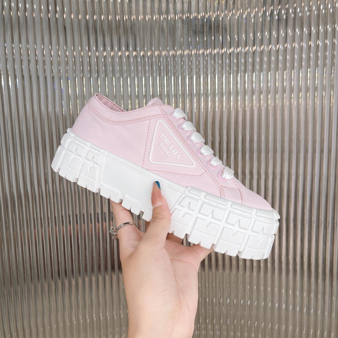 Prada Double Wheel Nylon Gabardine Sneakers - PerfectKickZ