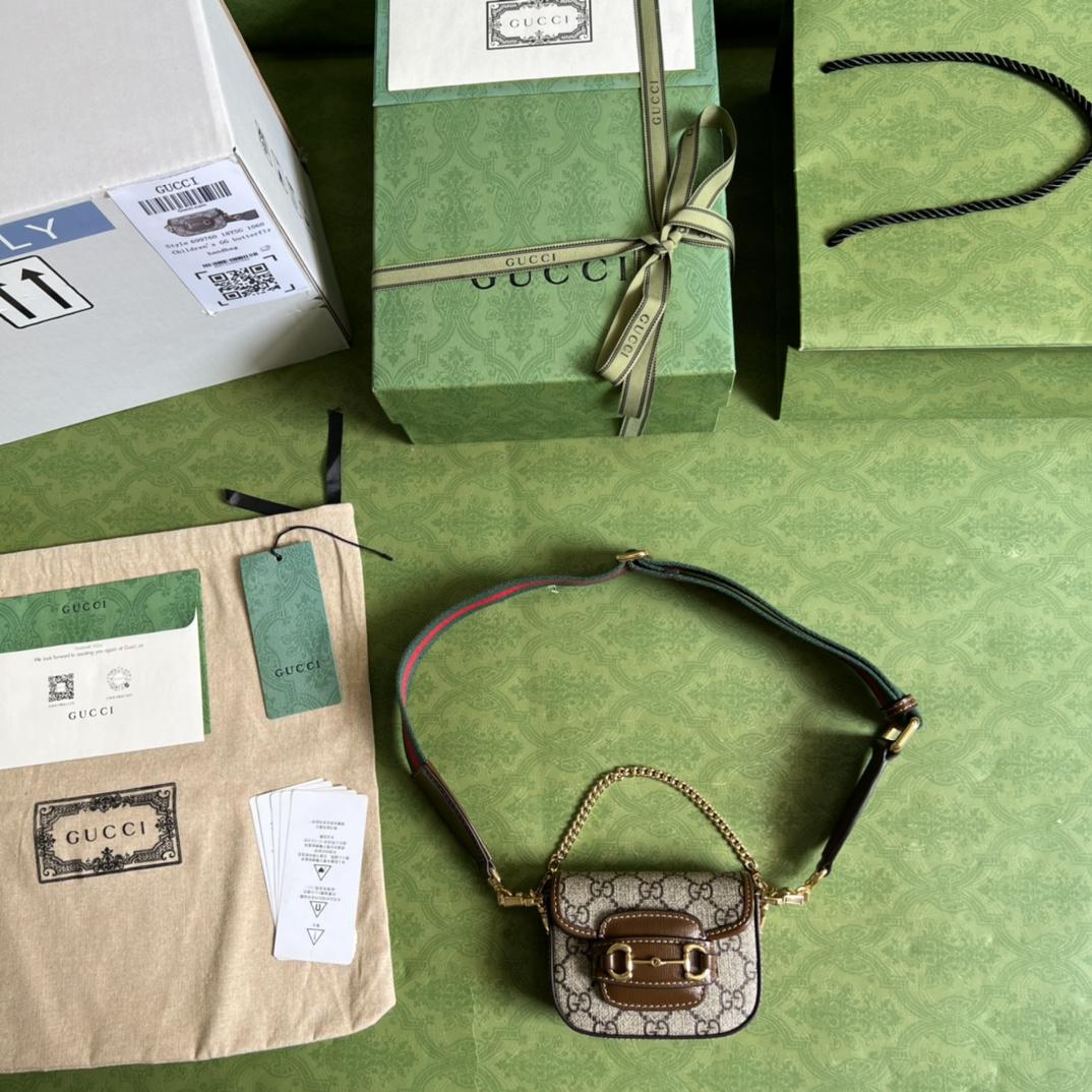 Gucci Horsebit 1955 Strap Wallet(12-9-4cm) - PerfectKickZ