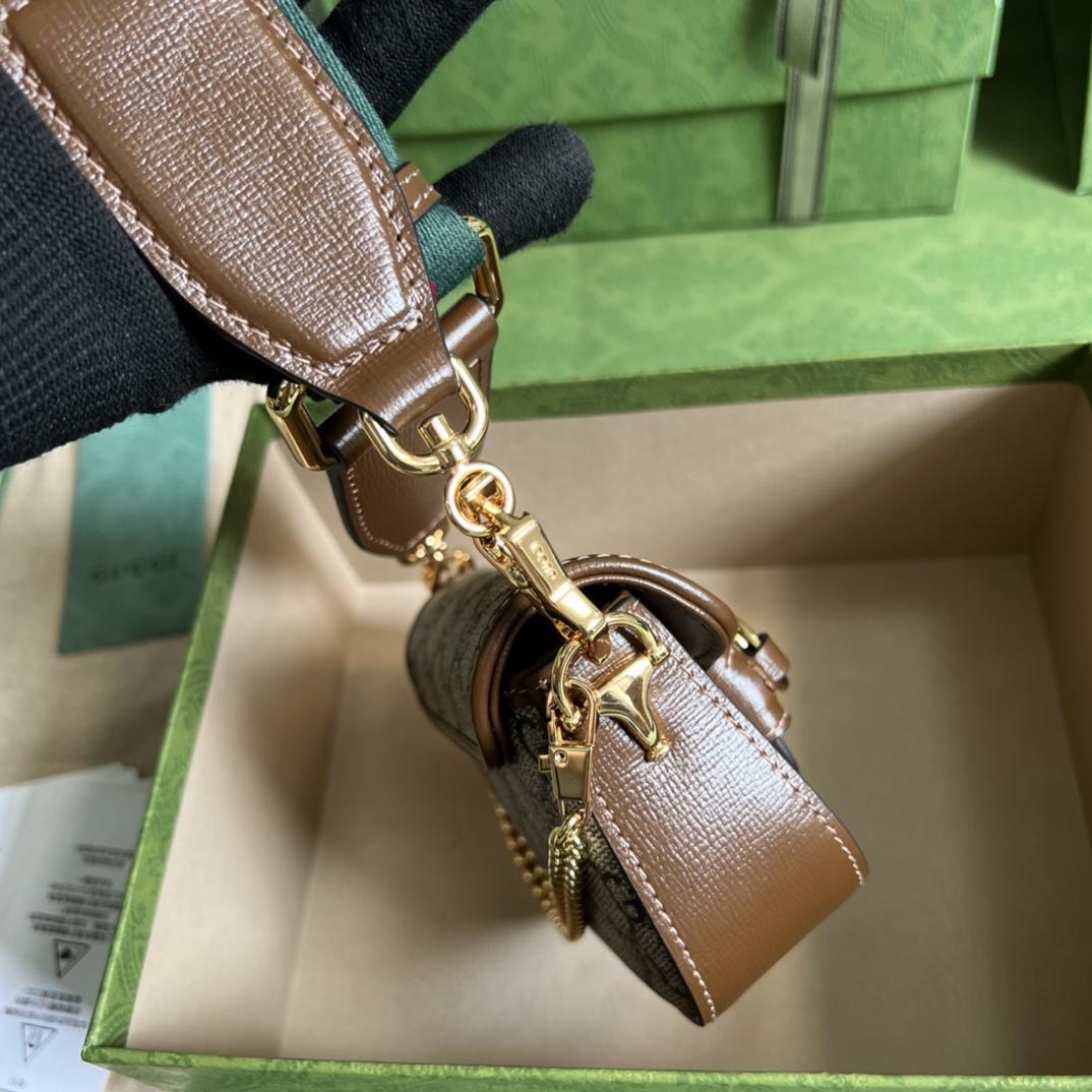 Gucci Horsebit 1955 Strap Wallet(12-9-4cm) - PerfectKickZ