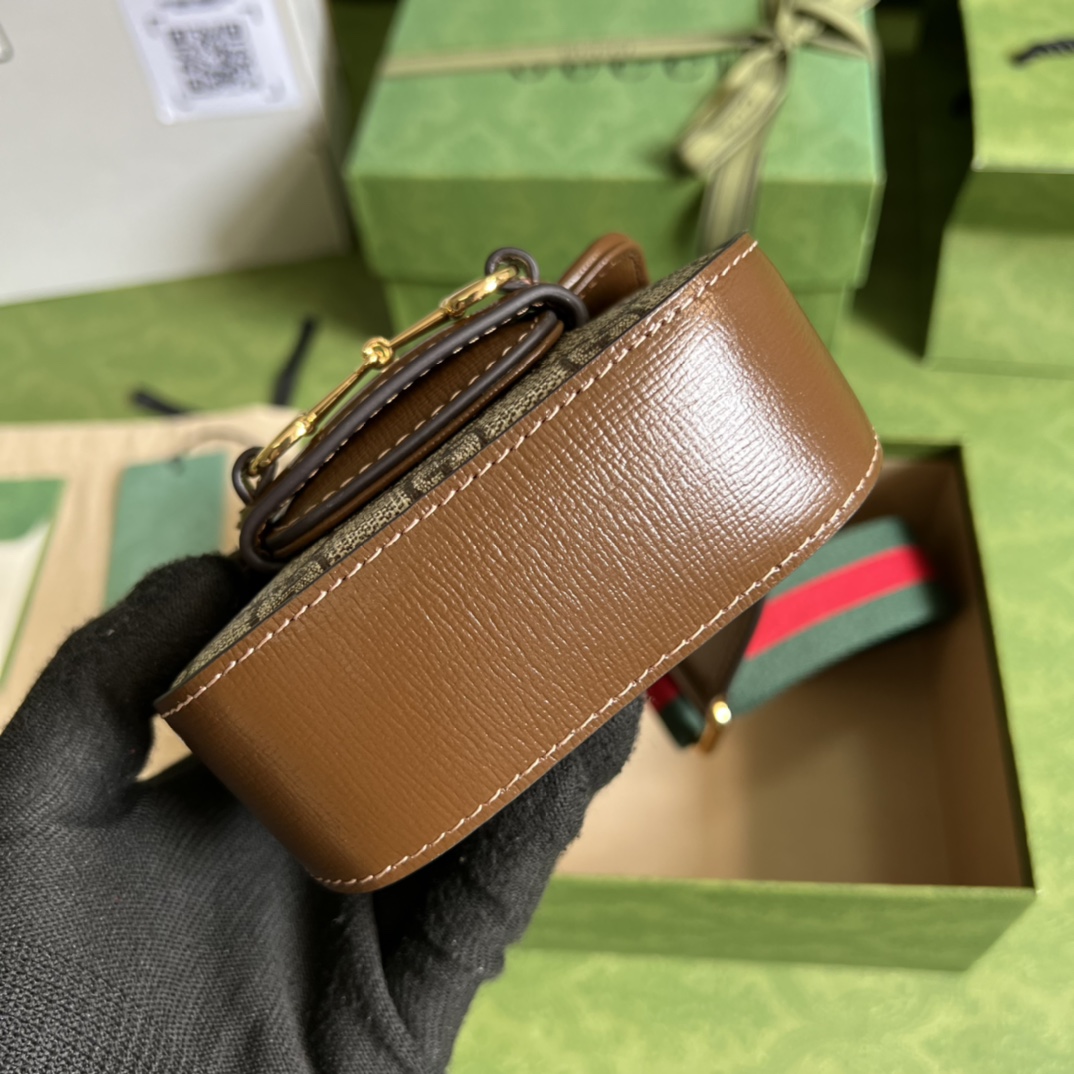 Gucci Horsebit 1955 Strap Wallet(12-9-4cm) - PerfectKickZ