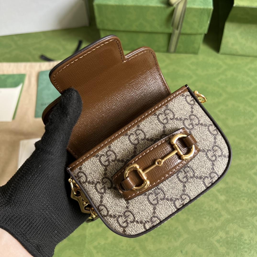 Gucci Horsebit 1955 Strap Wallet(12-9-4cm) - PerfectKickZ