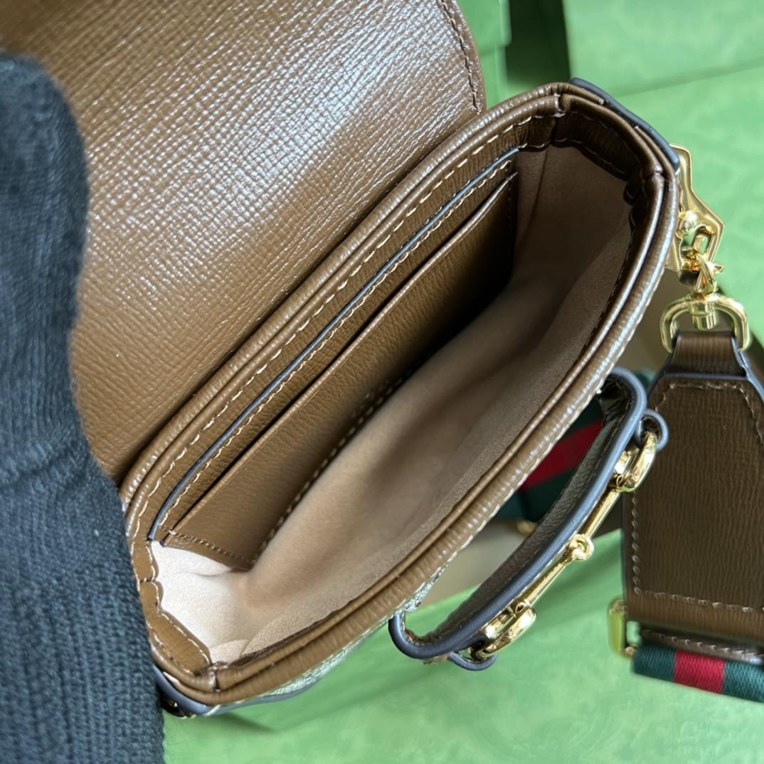 Gucci Horsebit 1955 Strap Wallet(12-9-4cm) - PerfectKickZ