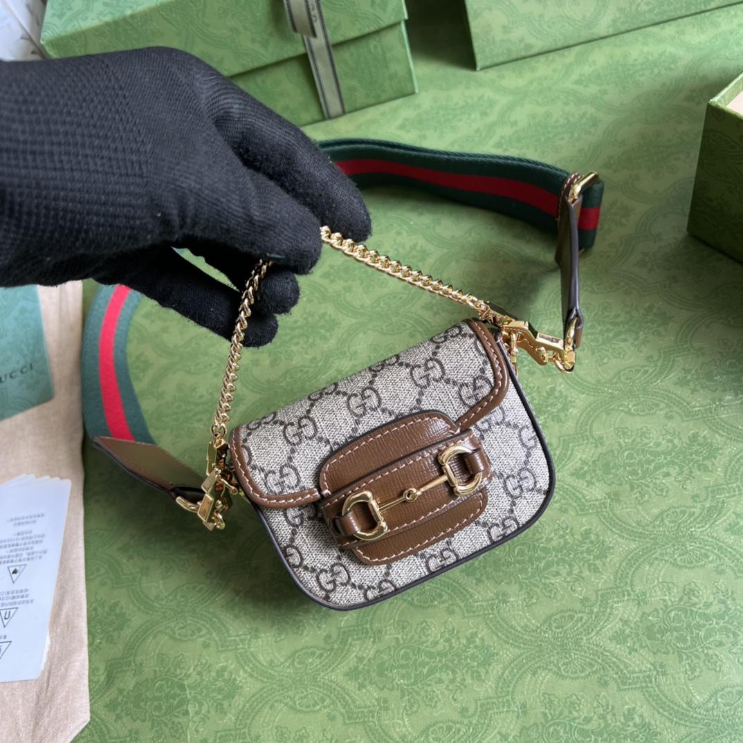 Gucci Horsebit 1955 Strap Wallet(12-9-4cm) - PerfectKickZ