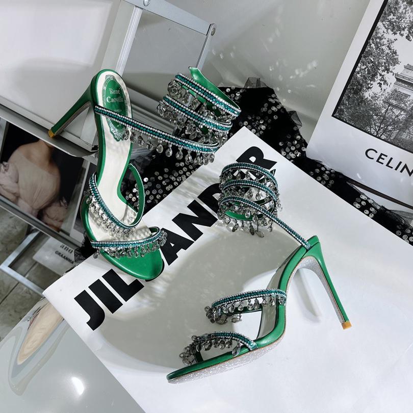 Rene Caovilla Stiletto Heel Sandals - PerfectKickZ