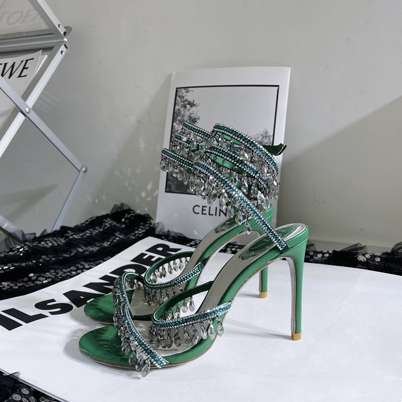Rene Caovilla Stiletto Heel Sandals - PerfectKickZ