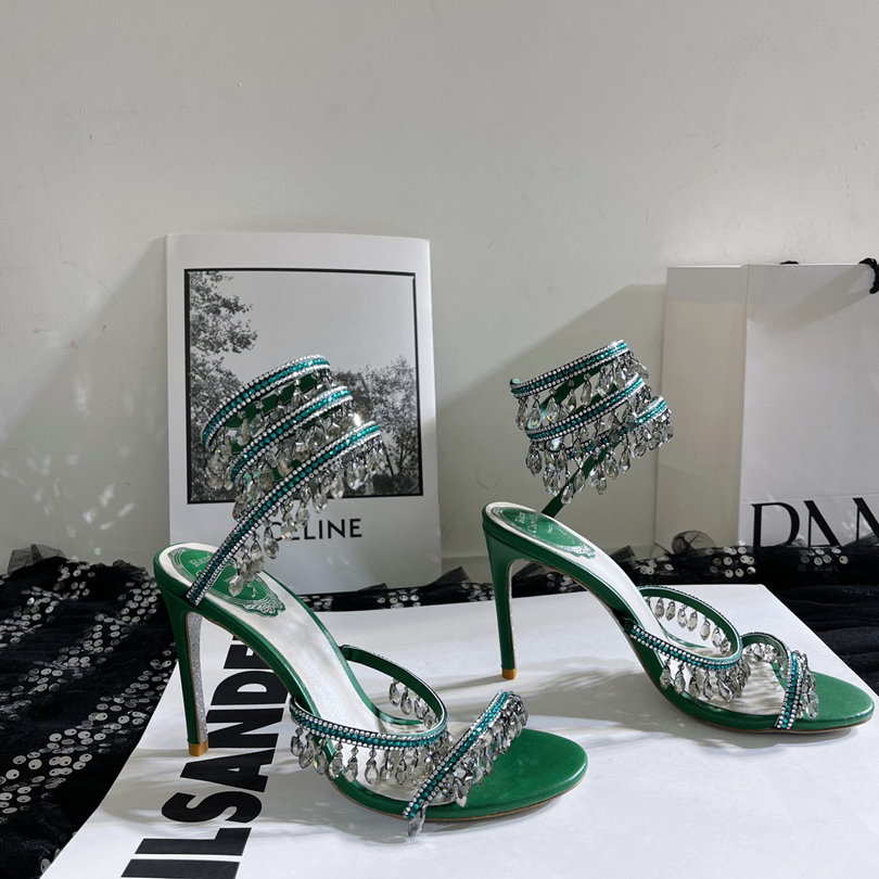 Rene Caovilla Stiletto Heel Sandals - PerfectKickZ