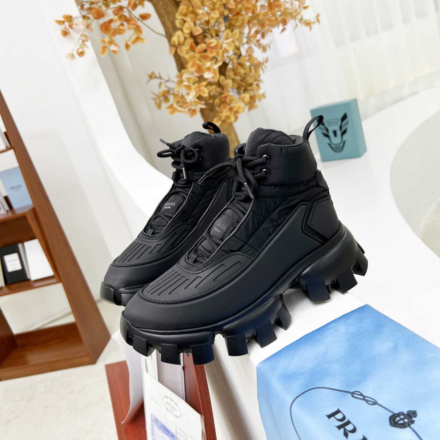 Prada Cloudbust Thunder High-Top Sneakers - PerfectKickZ