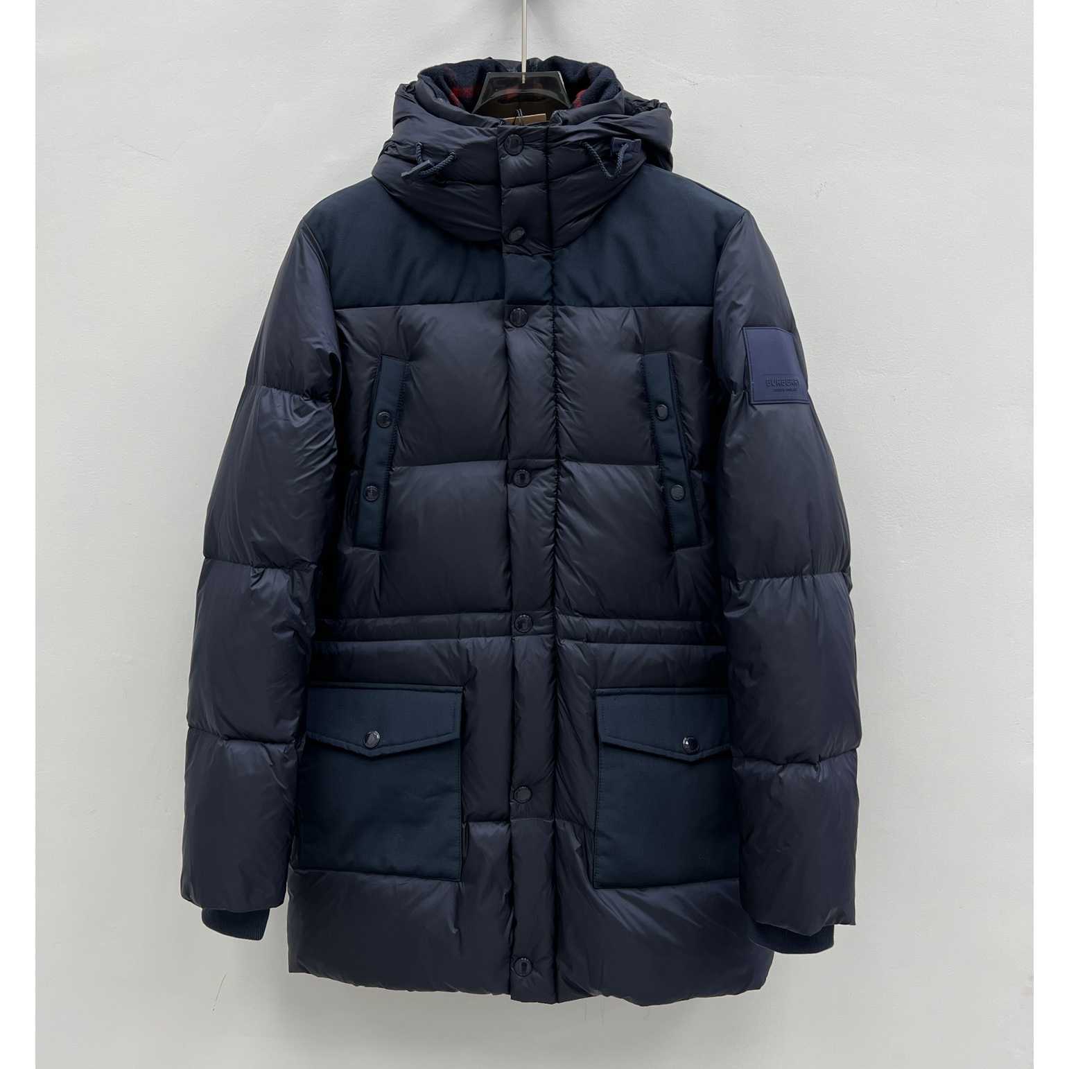Burberry Logo Appliqué Nylon Puffer Coat - PerfectKickZ