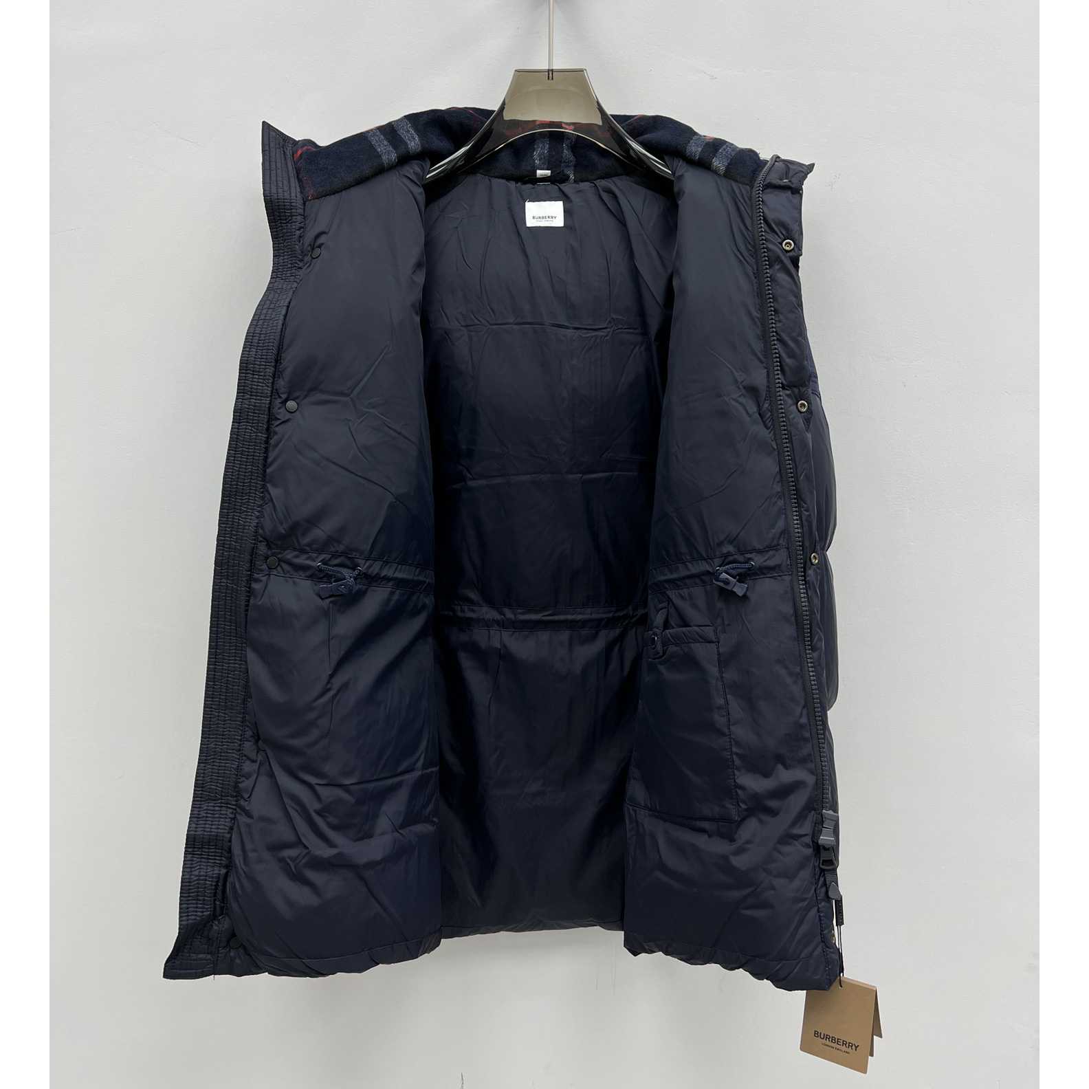 Burberry Logo Appliqué Nylon Puffer Coat - PerfectKickZ