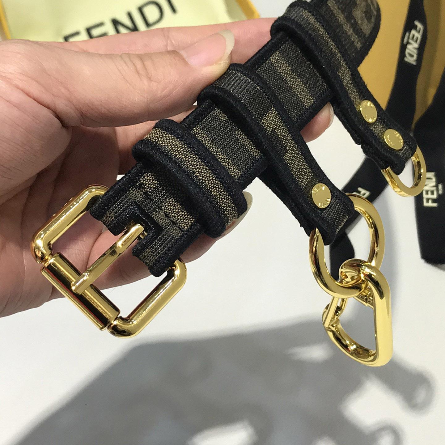 Fendi FF Jacquard Fabric Belt - PerfectKickZ